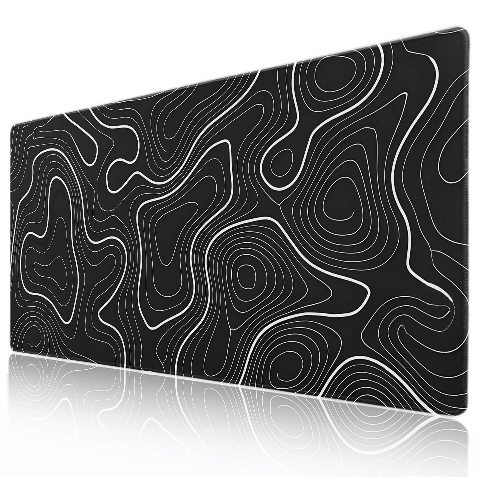 Alfombrilla XXL Topo Blanca para Gaming 35.4x15.7 in