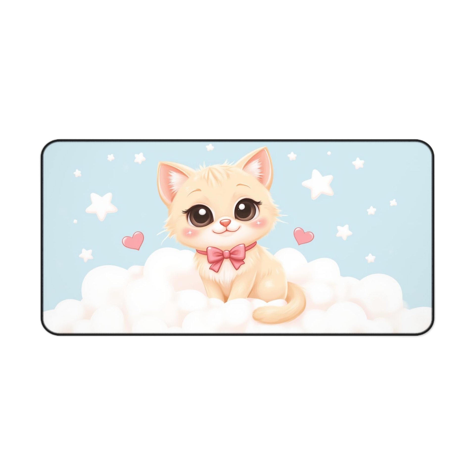 Tapete de Escritorio Kawaii Gatito Nube Pastel 16x32