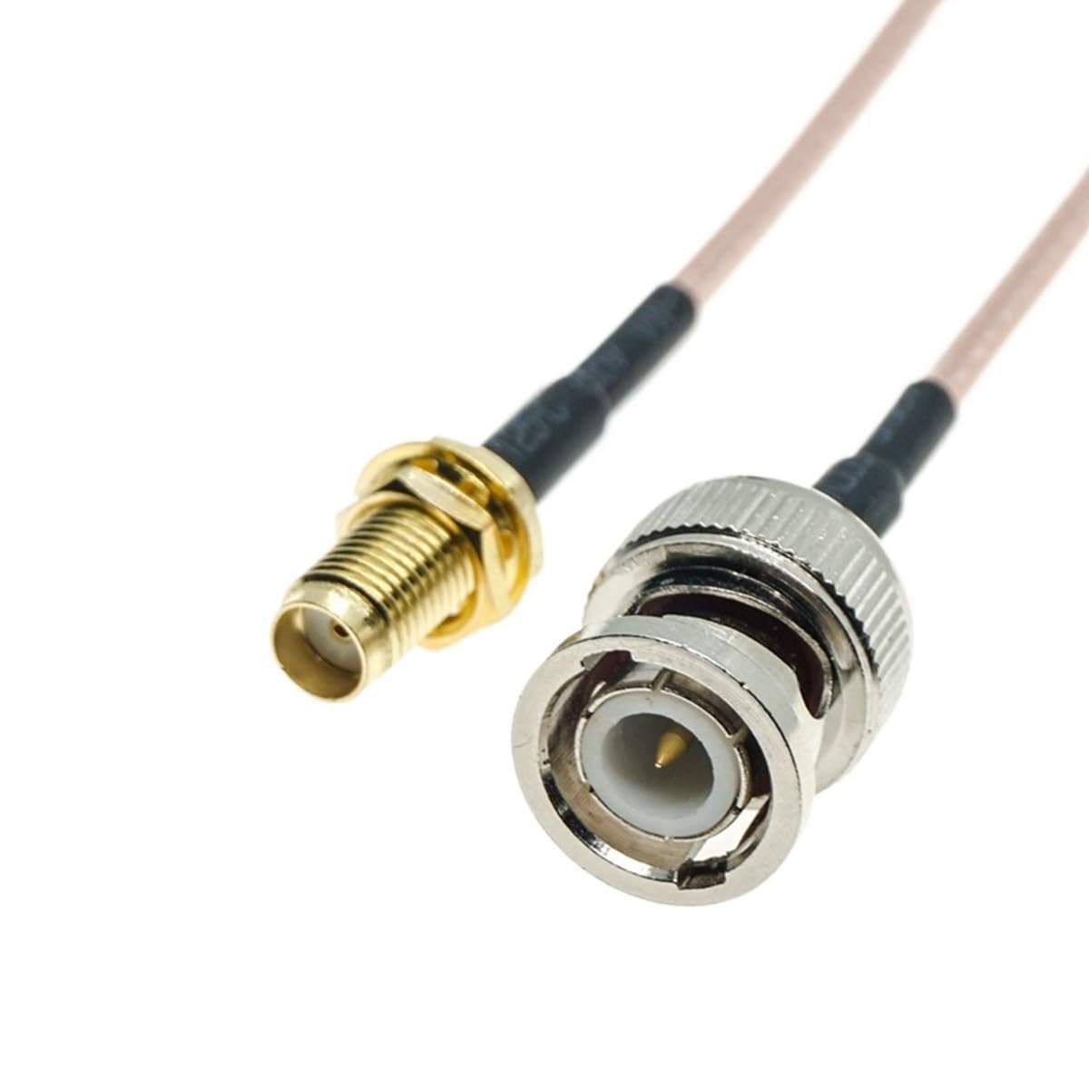 mangxiyis RG316 Cable coaxial BNC macho a SMA hembra, 60 cm