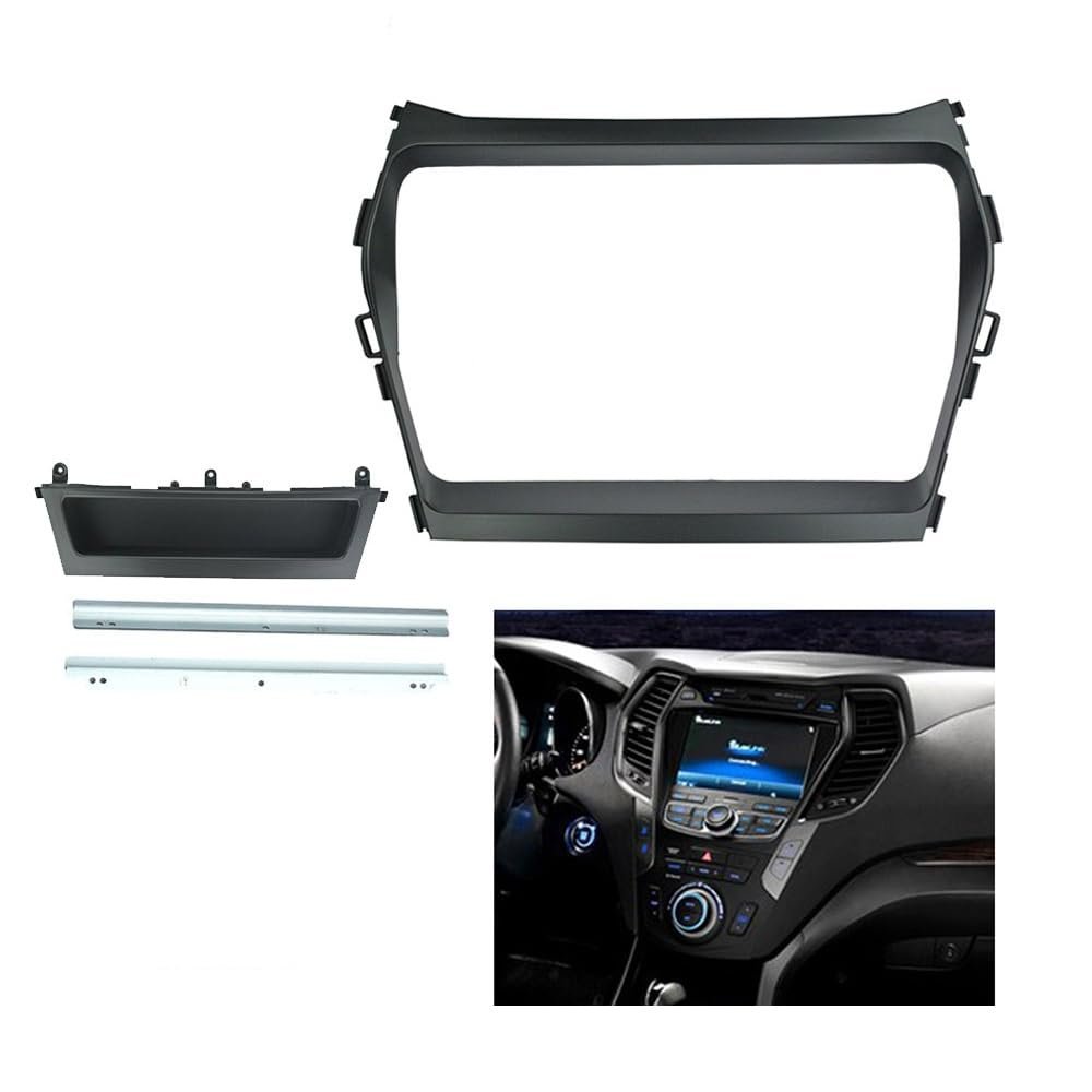 Marco doble DIN 9'' para Hyundai IX45 Santa Fe 2015-2018