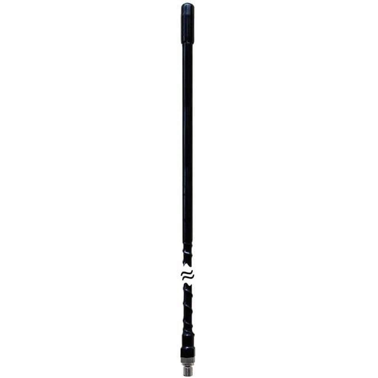 Antena fibra de vidrio 2 ft (24 in), rosca 0.38, negra