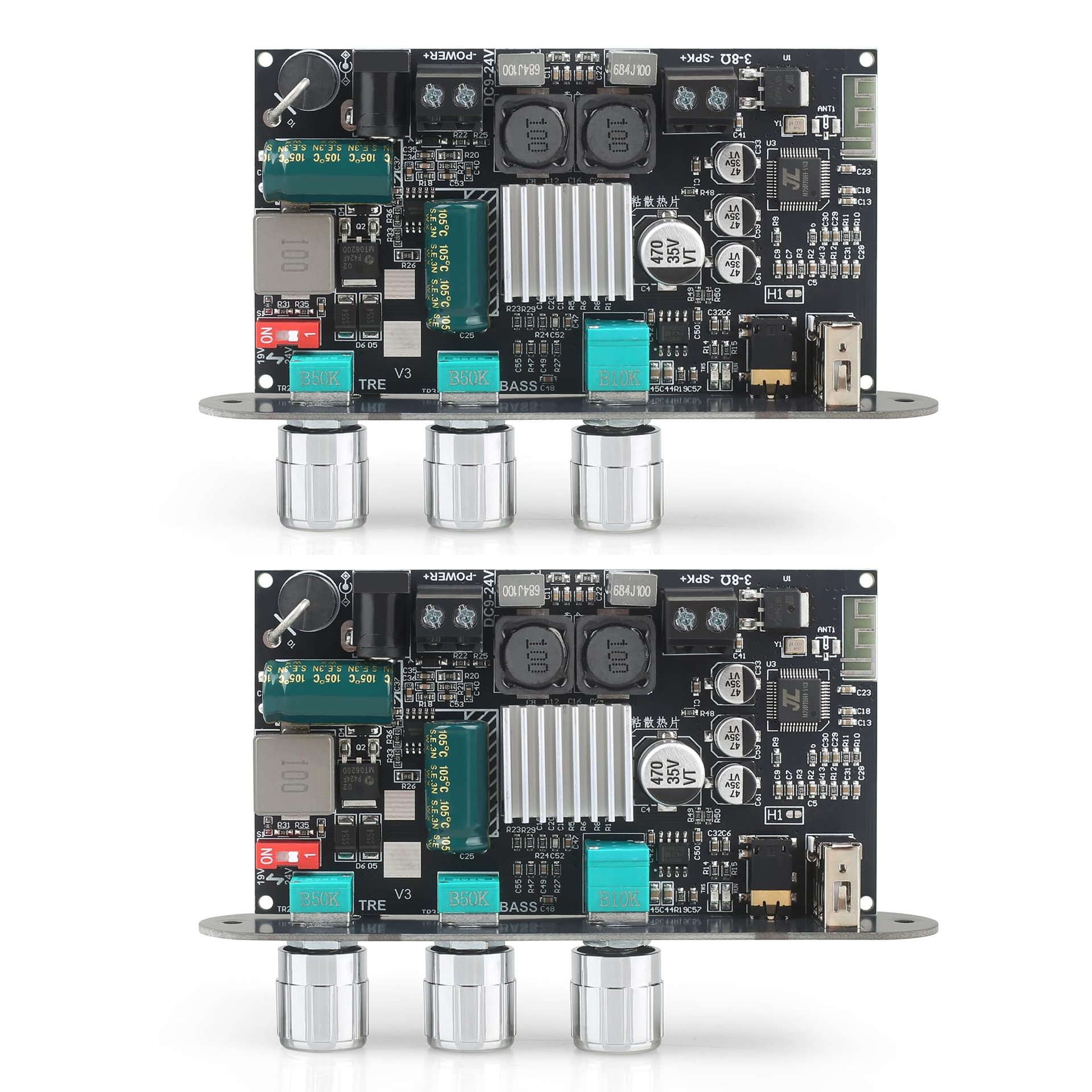 Wuzhi Audio ZK-1001U 2 piezas Amplificador Mono 100W