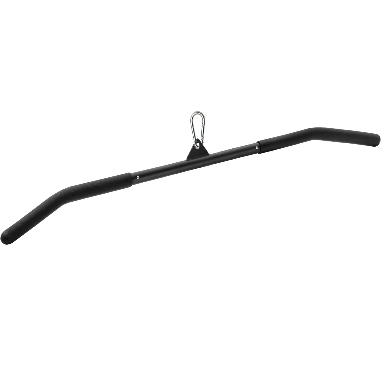 Barra de Lat Pulldown de 39.37 Pulgadas para Máquina de Polea, Barra de Curl Tricep Press Down con Mango de Goma, Accesorios de Barra de Lat Pull Down para Gimnasio, Entrenamiento de Fuerza, Construcción Muscular