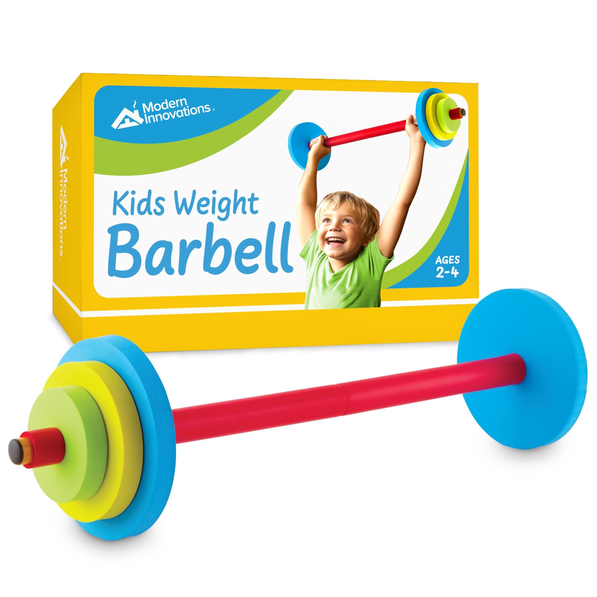 Set de pesas para niños Modern Innovations, equipo de ejercicio de juguete, pesas para niños para hacer ejercicio, divertido y fitness para niños (Colorido)