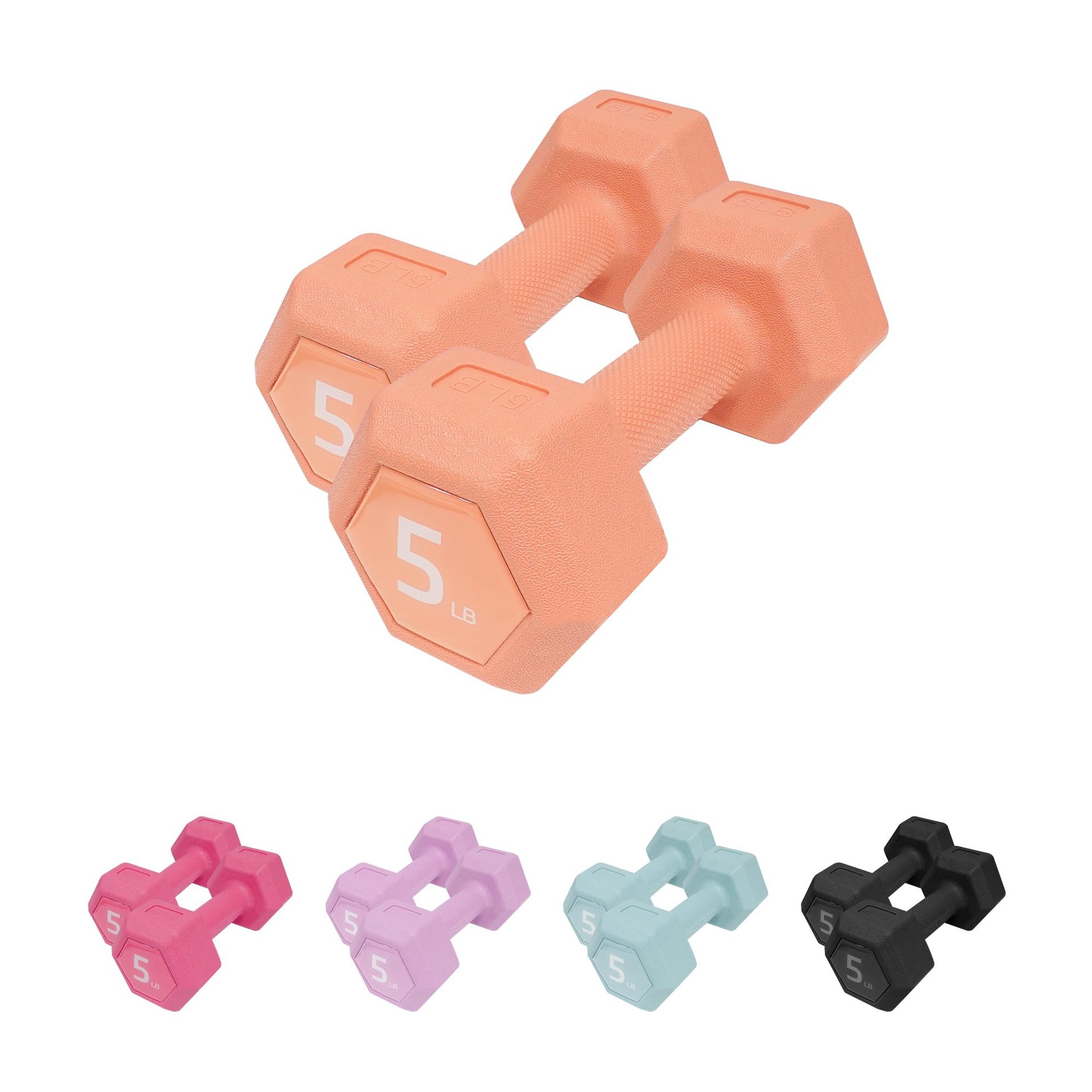 Juego de mancuernas ZTTENLLY - Par de mancuernas de 5/10/15/20/25/36 lb - Agarre fácil - Pesas para brazos para hombres y mujeres, Equipo de ejercicio de gimnasio en casa para entrenamientos de fitness y fuerza