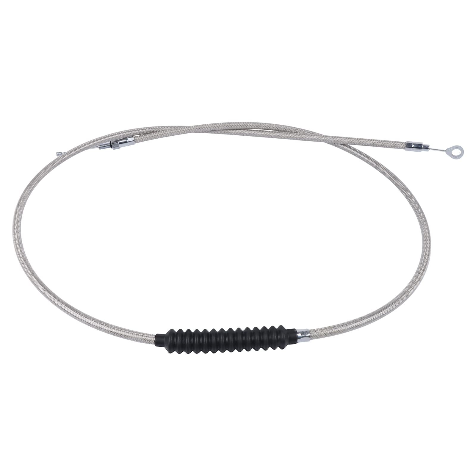 Juego de Cables de Embrague de Acero Inoxidable de 63" 67" 71" 75" 79" para Harley Iron XL 883 1200 Dyna Softail Fat Boy Heritage Road King Motorcycle Clutch Cable Wire(63")