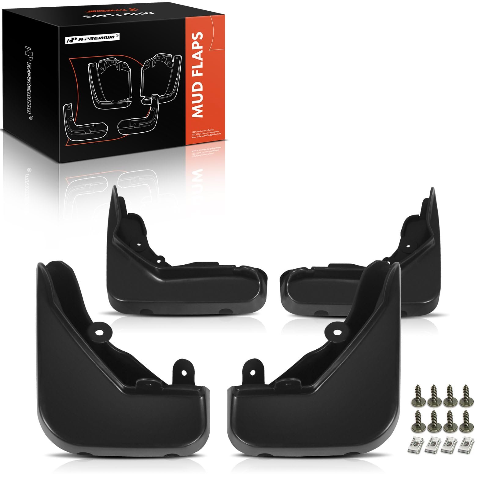 Guardabarros A-Premium Guardabarros Guardabarros de repuesto para Mercedes-Benz W212 E350 2009-2012 E200 E250 E300 Juego de 4 piezas delanteras y traseras