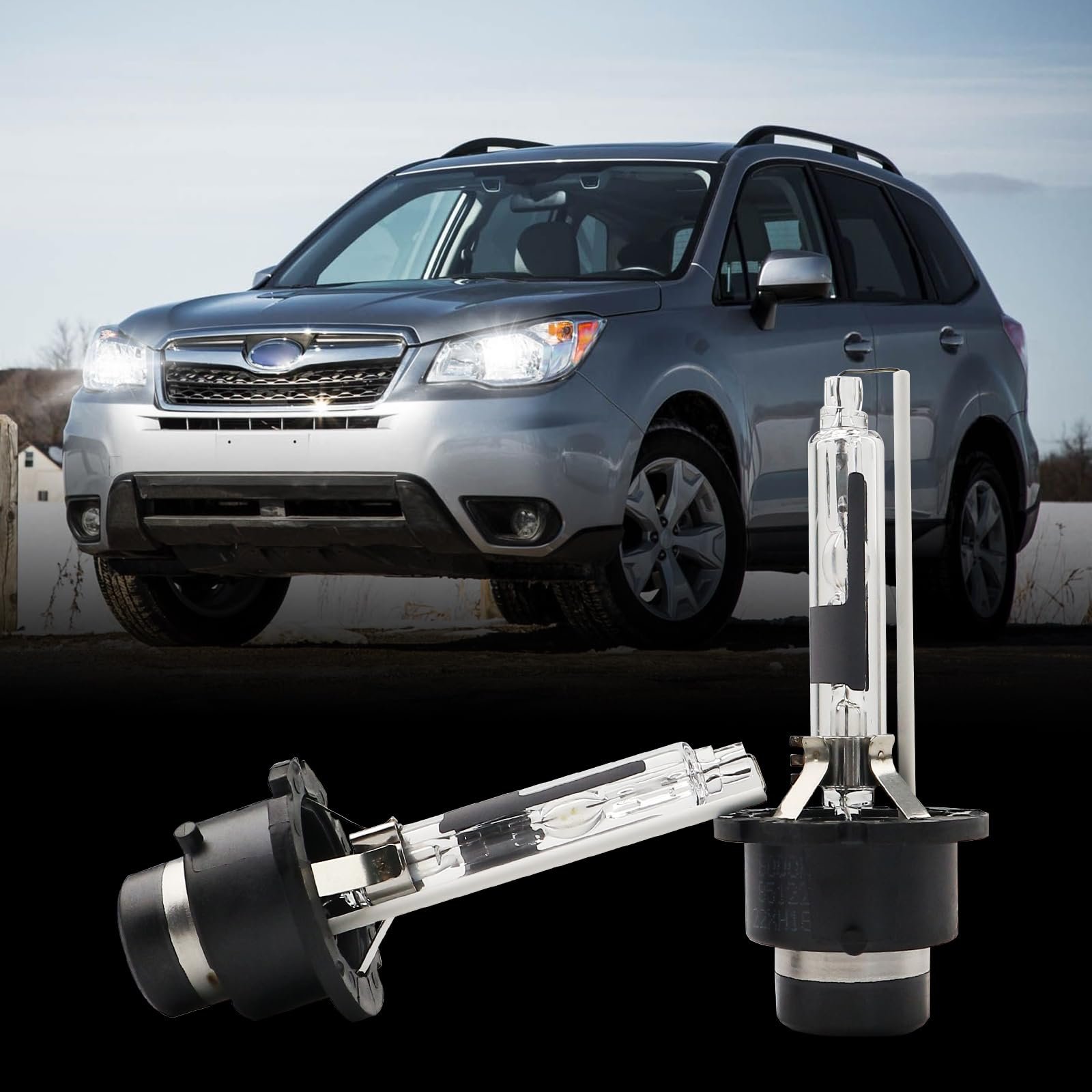 Bombillas para faros de xenón HID Tivora D4R 6000K Blanco Frío 35W Compatible con Subaru Forester 2014-2016, Luces de Proyector de sustitución D4R C1, Paquete de 2