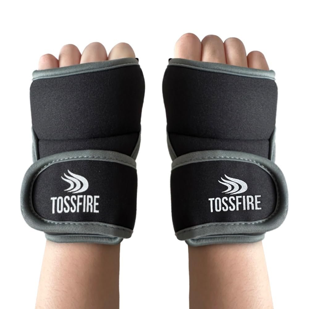Guantes con Peso para Mujeres Comfecto de 2 lbs (1 lb Cada Uno) Guantes con Peso en la Muñeca con Orificios para los Dedos y Pulgar, Juego de 2 Guantes de Entrenamiento para Ejercicios de Cardio Kickboxing MMA Aeróbicos