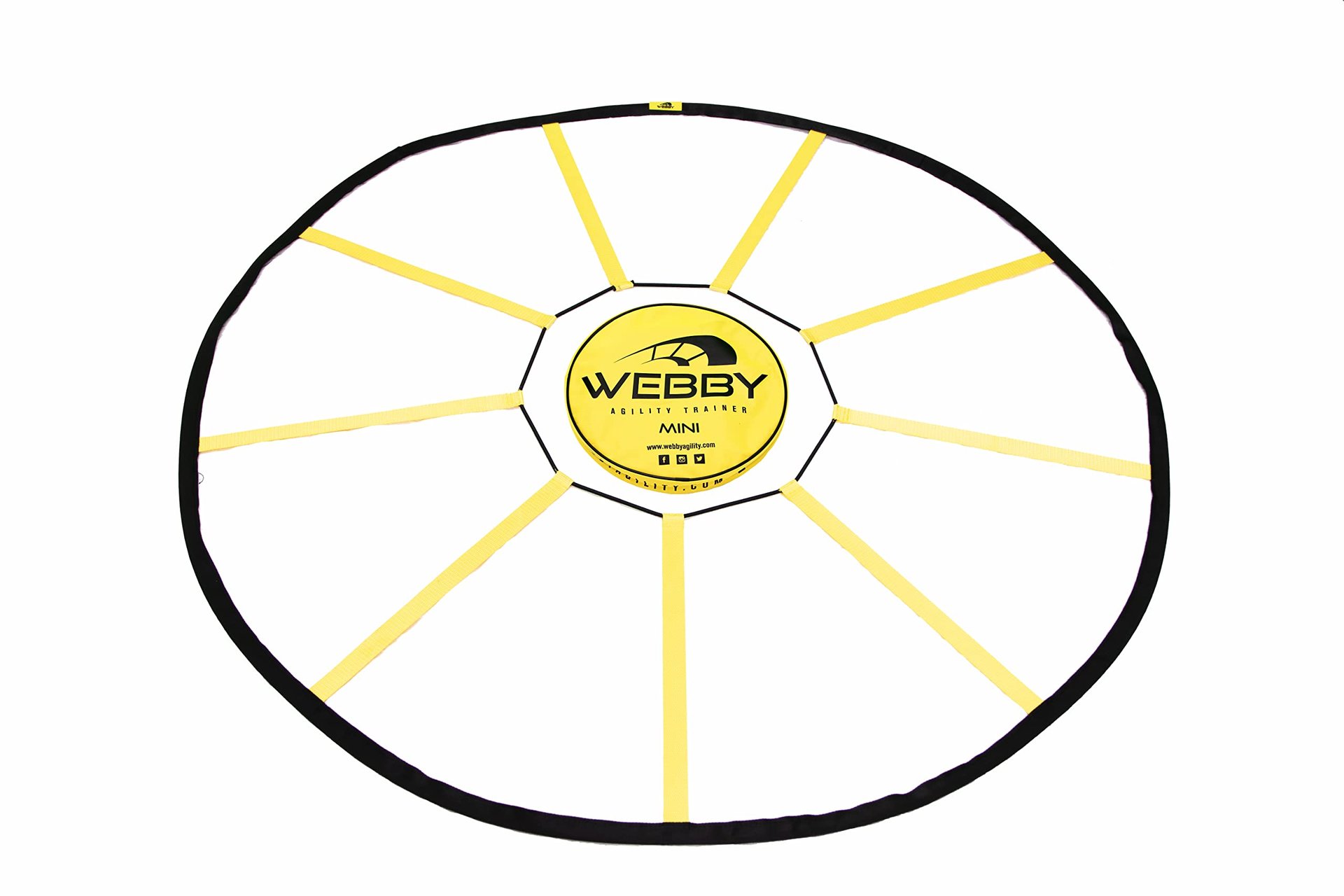 Entrenador de Agilidad Mini Webby - Escalera Circular de Velocidad y Agilidad para Ejercicios de Pie de Alta Intensidad y Habilidades - ¡Un Equipo de Entrenamiento Circular que Cambia la Forma en que te Mueves!