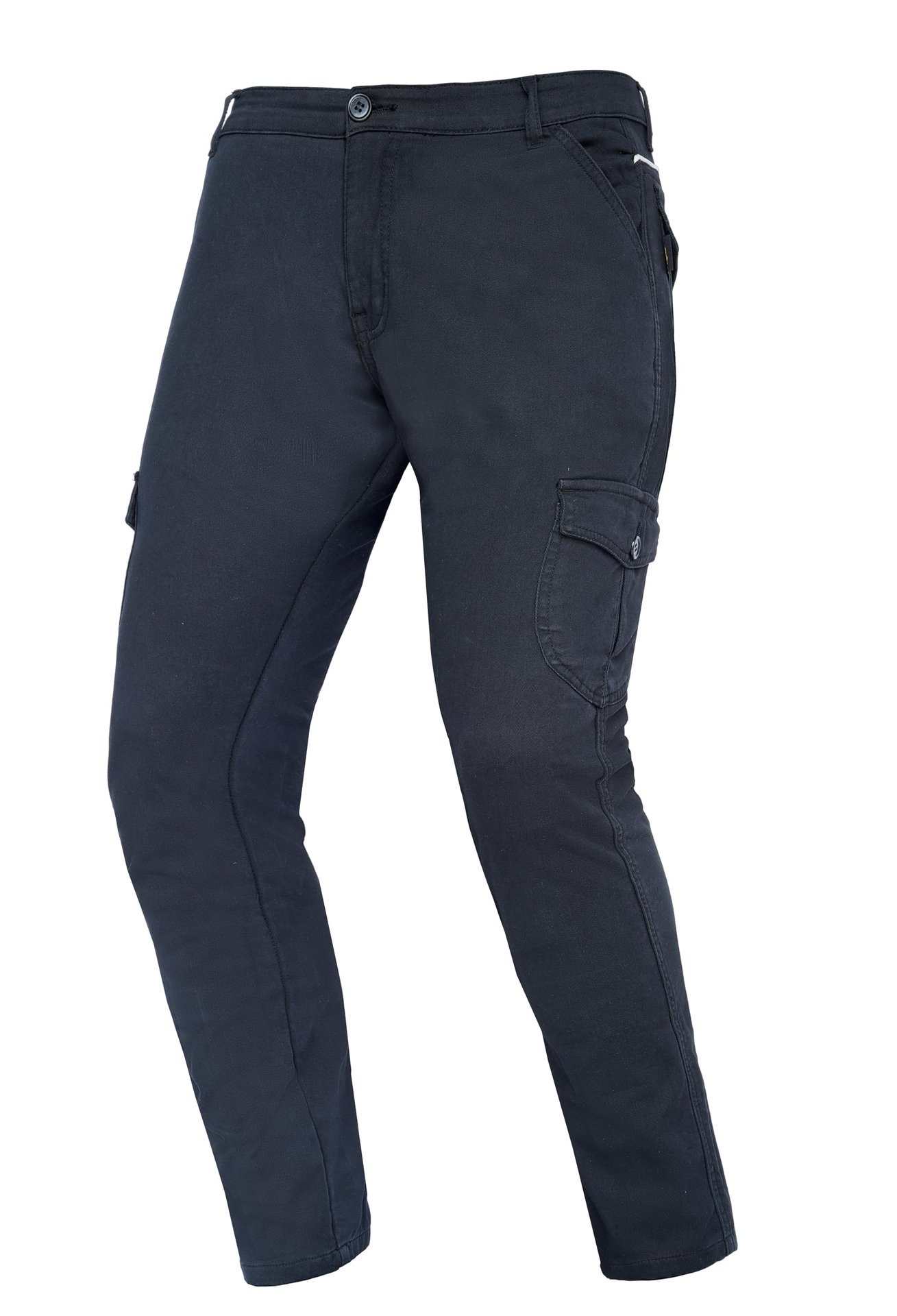 Pantalones de Carga de Moto para Hombres Forrados con Fibra de Aramida Twaron� - Jeans de Moto Reforzados con Protectores de Rodillas y Caderas CE (Negro, 40x34)