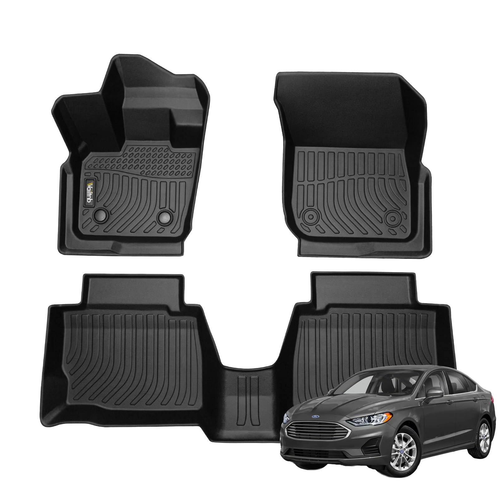 Tapetes para piso personalizados para Ford Fusion 2021-2017 Juegos de alfombrillas para todas las condiciones que se adaptan a Fusion 17-21 Accesorios para Ford Fusion 2021 Tapetes para automóviles Fusion
