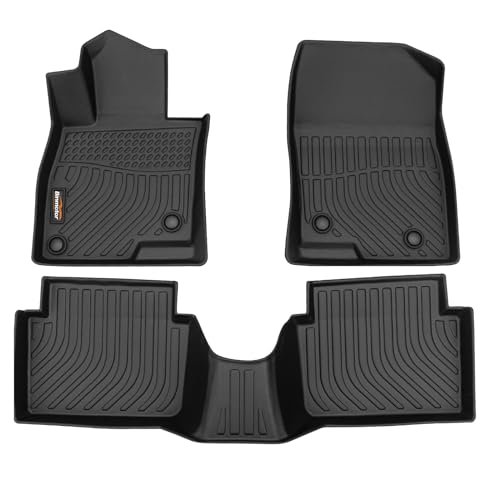Tapetes para piso Binmotor para Mazda 3 2014-2018, Delanteros y traseros, Tapetes de piso para autos resistentes a todo clima para accesorios de Mazda 3