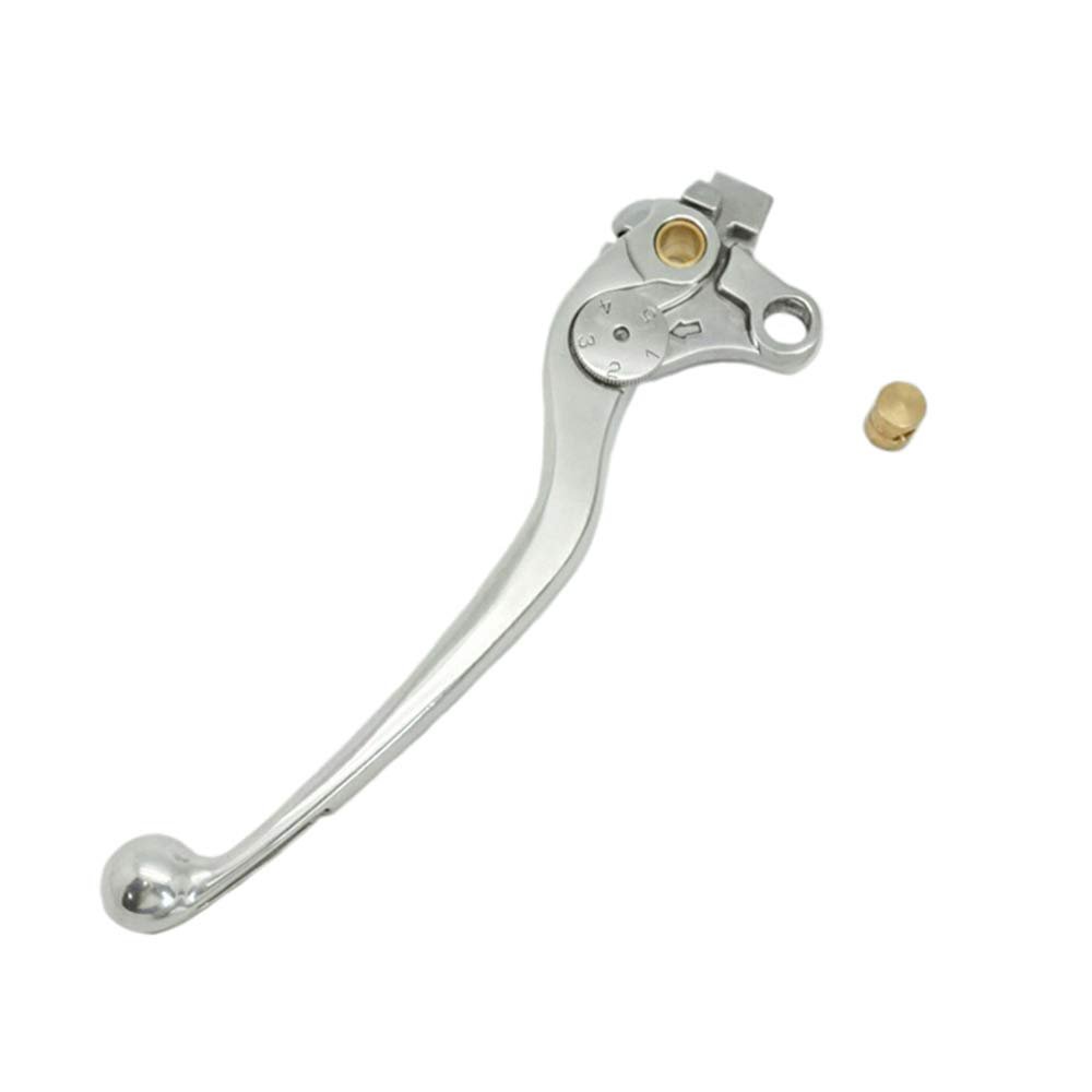 S SYUU Palanca de Embrague de Repuesto para Motocicleta en la Mano Izquierda Compatible con Suzuki GSF 1250 Bandit GSF 1200 GSX 650 F GSX 1400 SV 1000 DL 1000 Vstrom GSX 1300 R Hayabusa Plateado Pulido