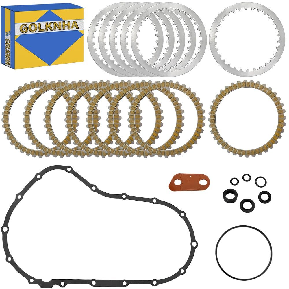 Kit de Placa de Embrague de Acero y Discos de Fricción de Embrague GOLKNHA para Sportster 883 1200 Iron 883 1200 Roadster XL1200 XL1200X XL883 XL883L XL883R XL883C XL1200T XL1200R XL883N #34955-04 37911-90 37913-90