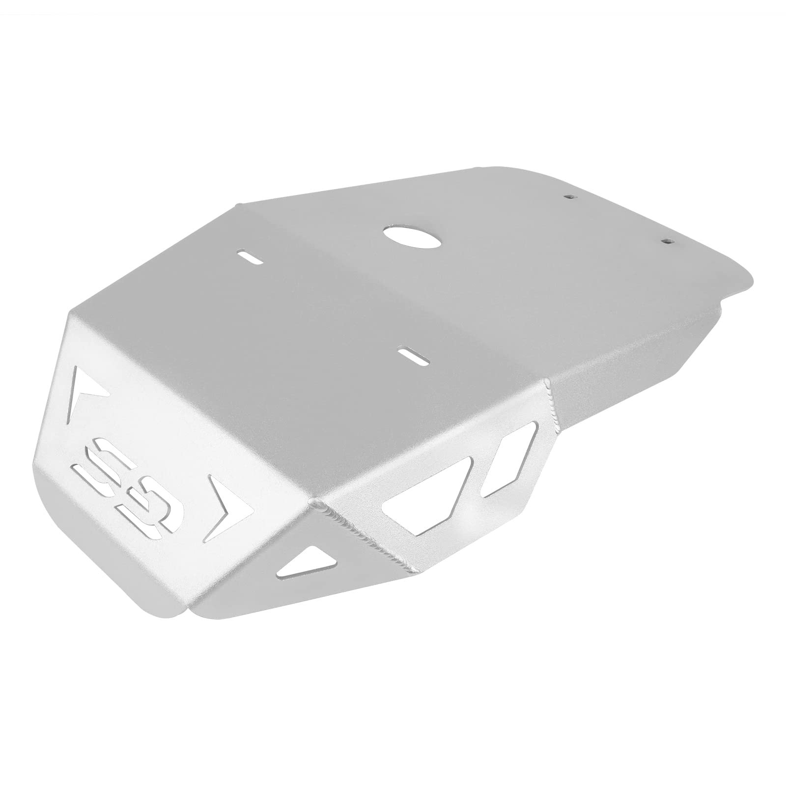 Protector de Chasis de Motor Worldmotop Compatible con BMW F750GS F850GS 2018-2020 Skidplate de Motocicleta Guardia de Marco Protector (Plata)