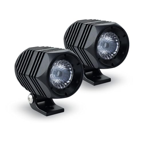 Luces de Niebla para Motocicleta Handster 2 pulgadas Luz LED de Color Blanco Frío, 2 Piezas, Impermeables IP68 para Camioneta 4x4 Todo Terreno, Barco y Trabajo Pesado