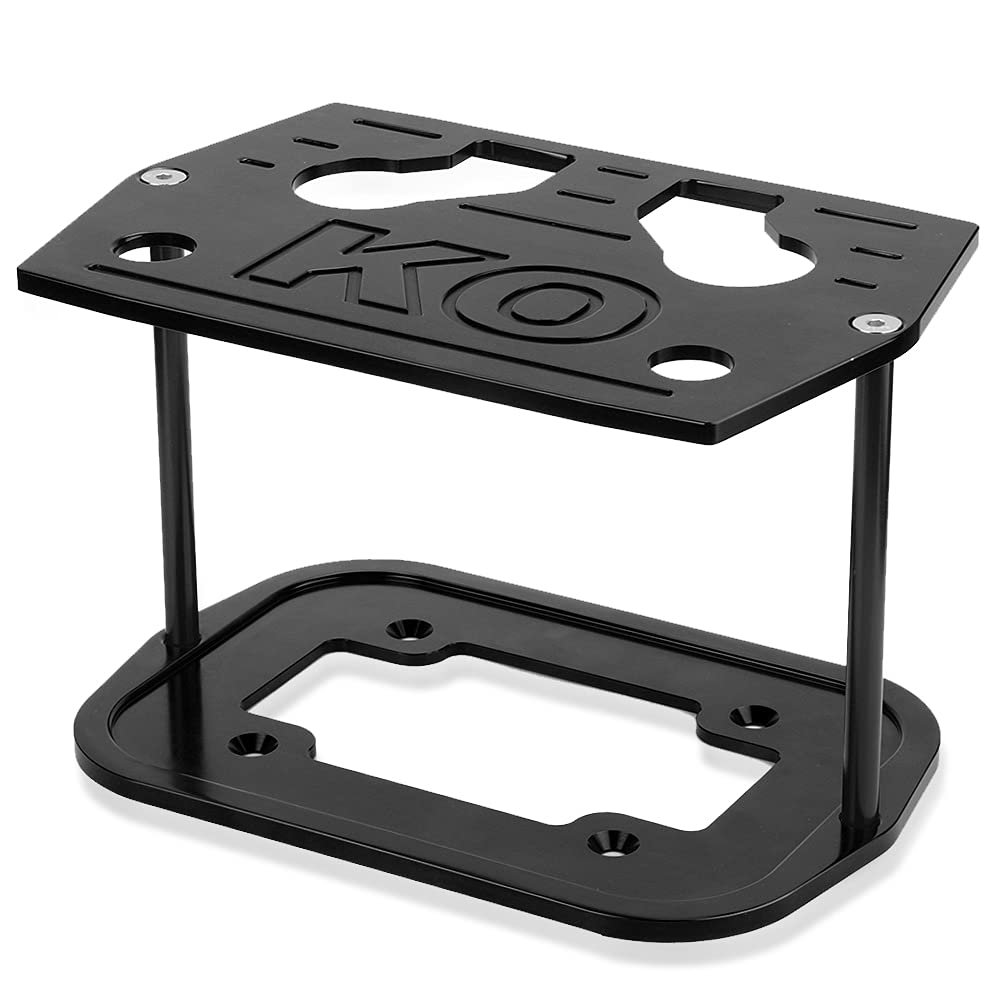 Kit de Soporte de Montaje de Batería Gorgeri, Bandeja de Batería de Acero Inoxidable para Sujetar Optima 34/78 Batería (Negro)