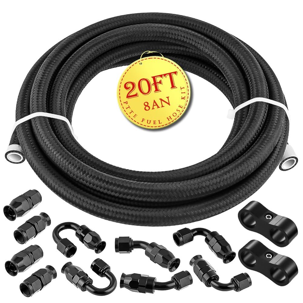 Kit de Manguera de Combustible 5/16" 20FT PTFE con Accesorios de Afa Motors