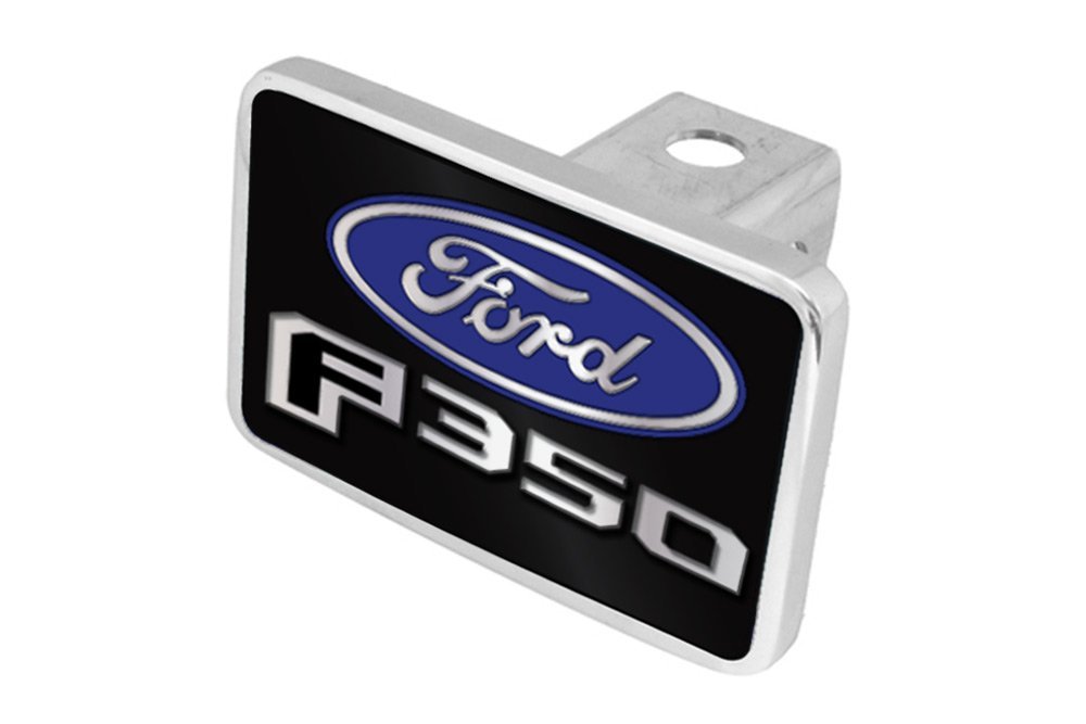 Eurosport Daytona- Compatibles con 2015-2020, Ford F-350 Logo Word, Tapón de Remolque de Aluminio Premium