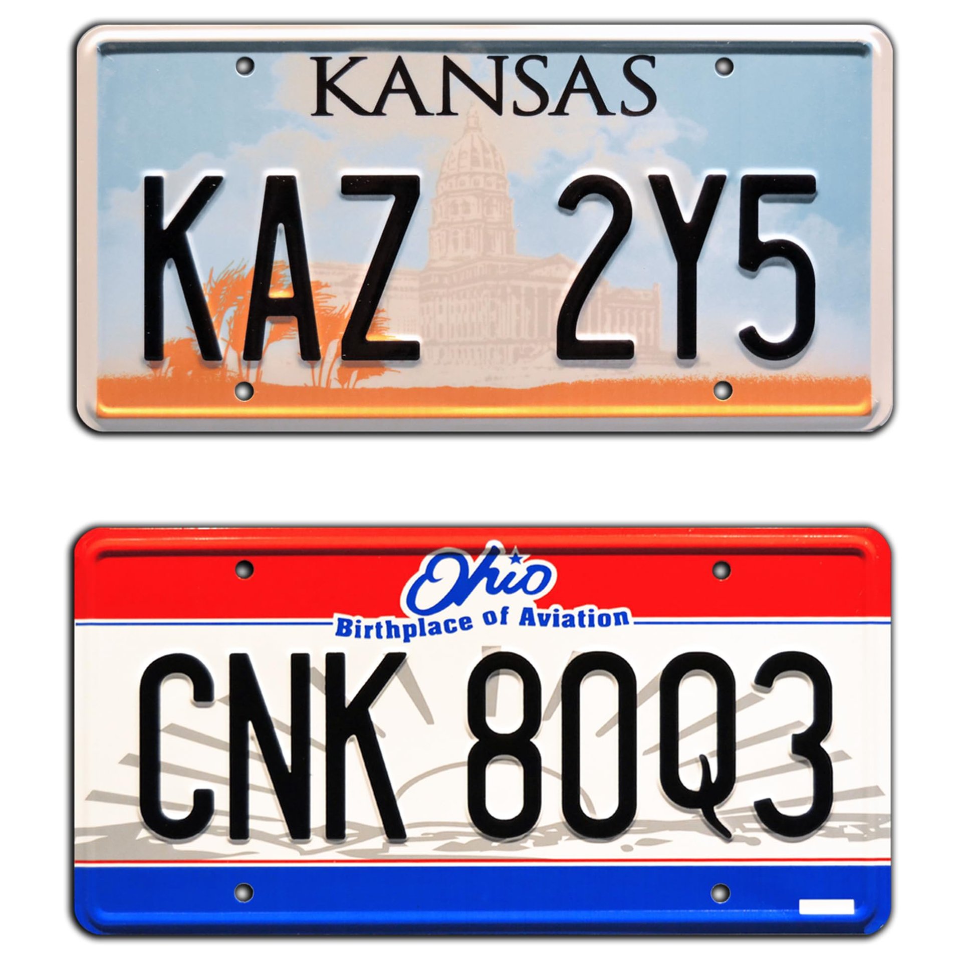 Placas de matrícula Winchester Impala | KAZ 2Y5 + CNK 80Q3 | Estampado de metal