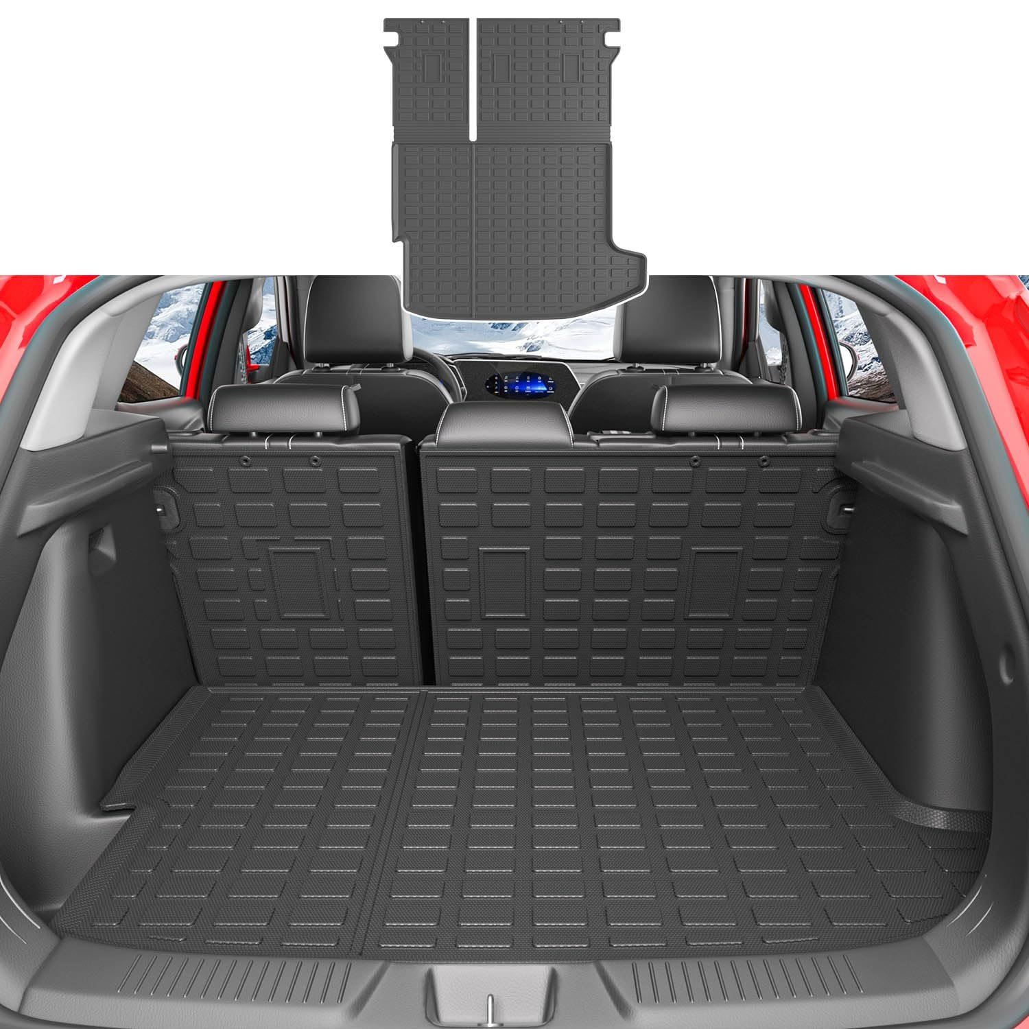Tapete de carga xipoqix compatible con Chevrolet Trax 2024 2025 con tapete para respaldo