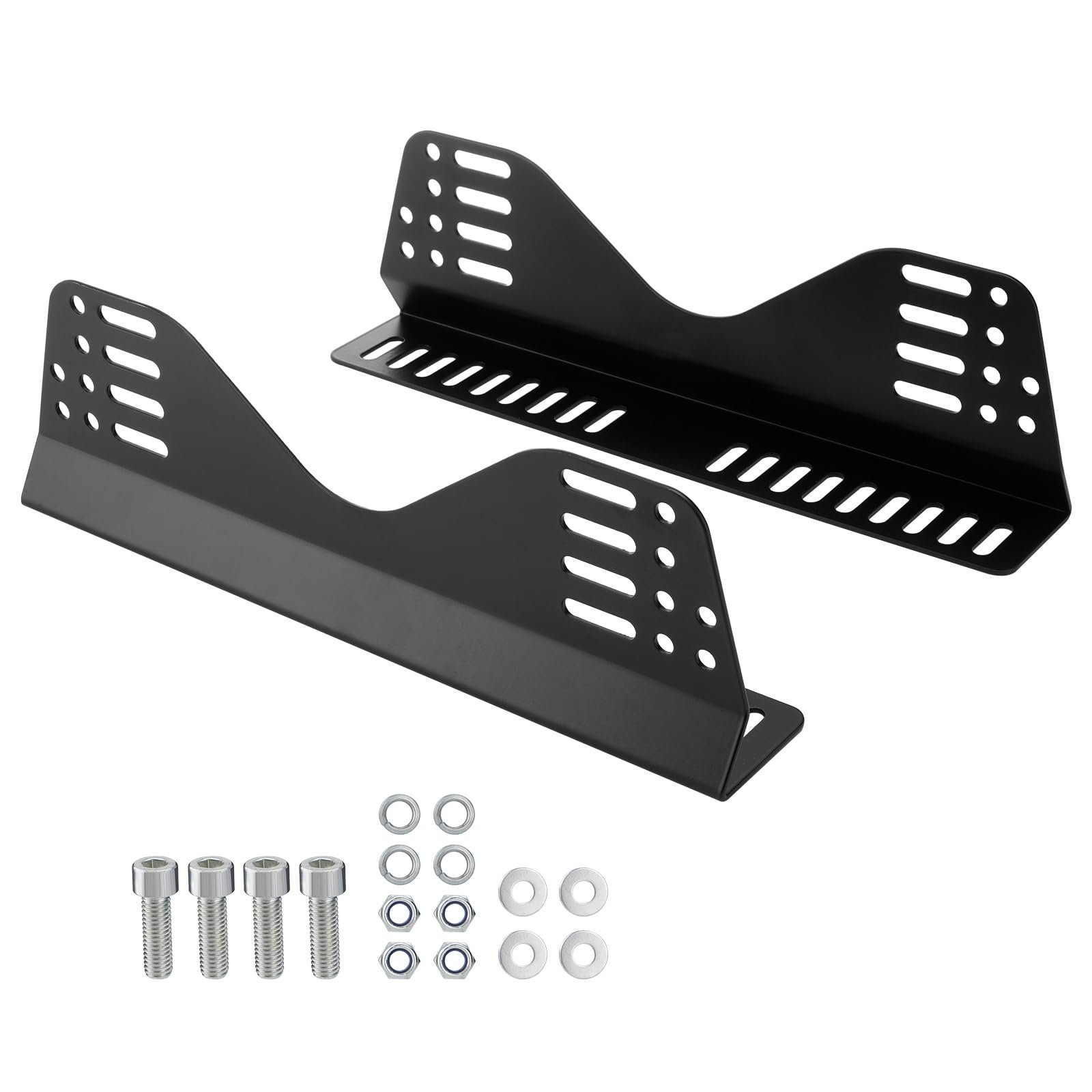 Soportes de Montaje Lateral Racewill para Asientos de Carreras de Cubo: Soporte Universal de Asiento de Carreras (Juego de 1 en Negro)