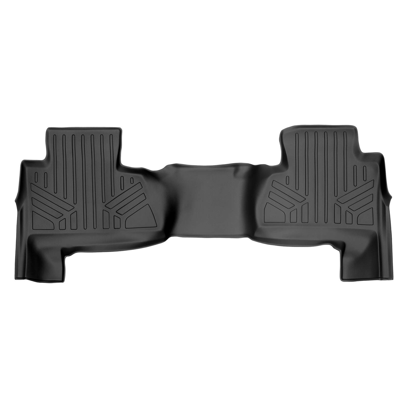 Tapetes de piso personalizados SMARTLINER para la 2da fila en negro para Chevrolet Suburban/GMC Yukon XL 2015-2020 (con asiento de banco en la 2da fila)