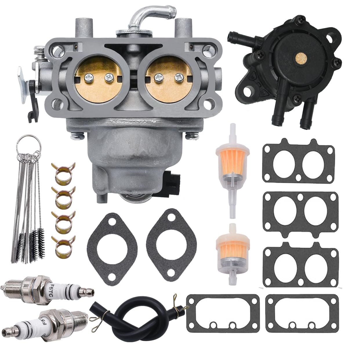Carburador FINDCARB 15004-1011 Compatible con Motores Kawasaki FX730V de 4 Tiempos - Reemplaza 15004-1025 15004-0930 15004-7082 15004-7051