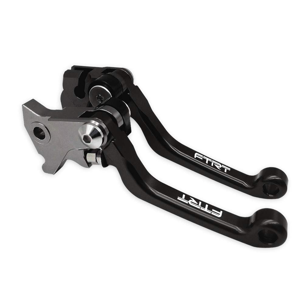 FTRT Palancas de Freno de Embrague Pivot para Dirt Bike Compatible con KLX140 2008-2021, KLX140L 2008-2020, KLX140G 2017-2020, KLX140R KLX140RF 2021; Negro