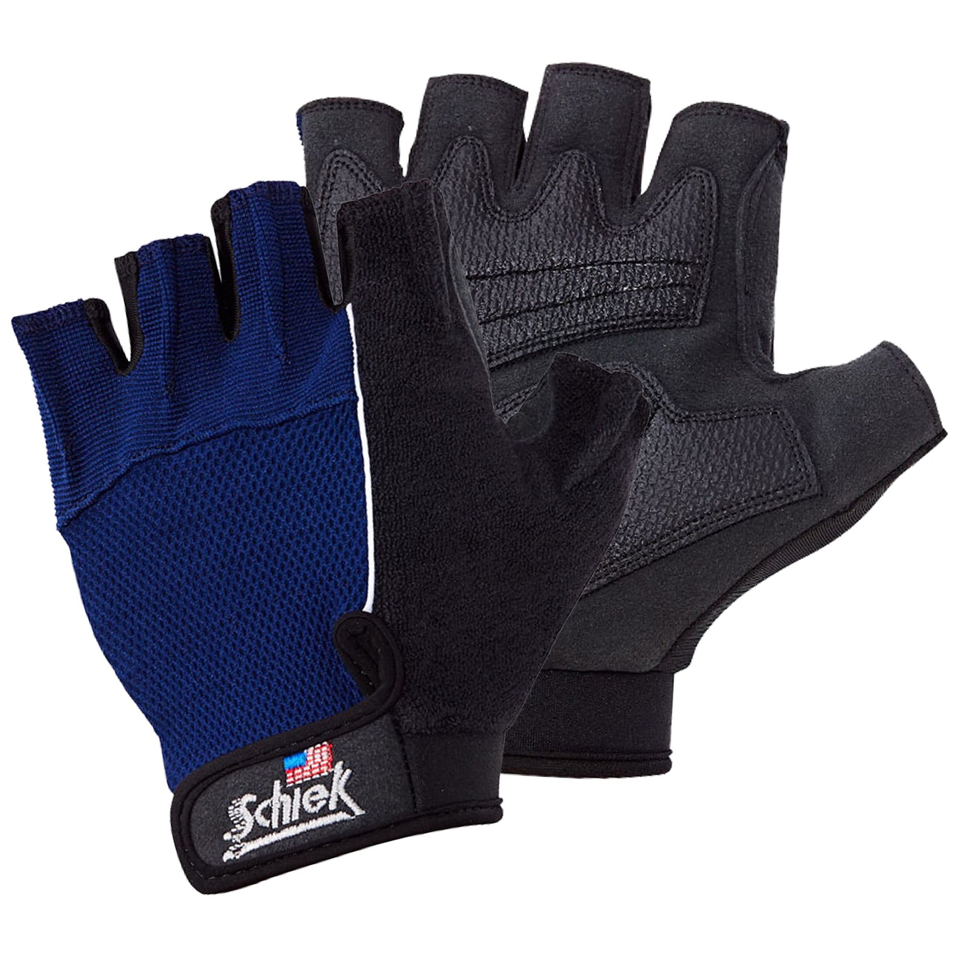 Guantes de Entrenamiento Cruzado Schiek Sports 510 - Guantes de Levantamiento de Pesas con Correas Ajustables - Guantes Acolchados de Gel de Silicona para Mujeres y Hombres