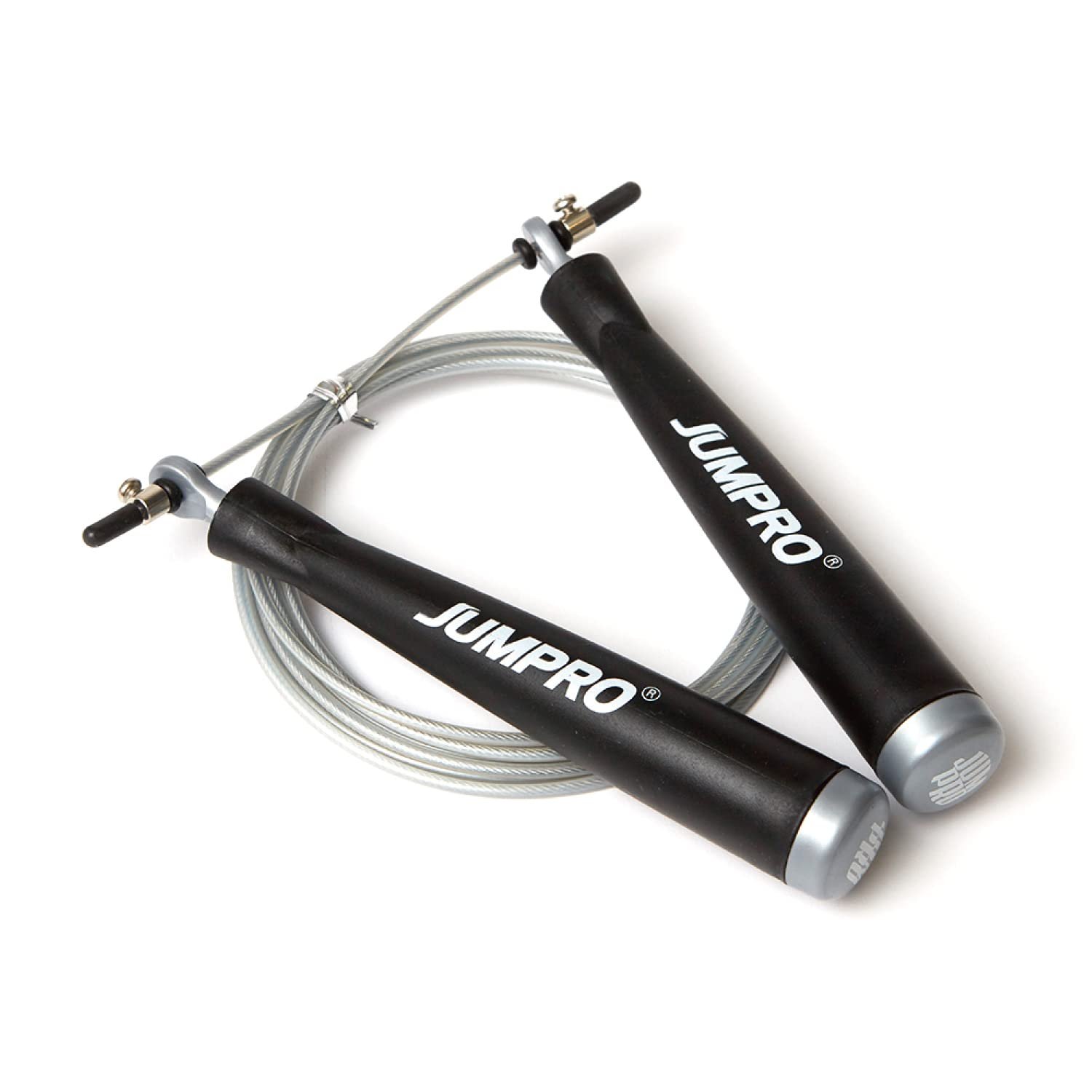 Cuerda de saltar profesional Speed para hombres y mujeres - Cuerda de saltar para entrenamiento fitness para adultos - Ideal para cardio, boxeo, CrossFit (Premium, S700, Hecho en Corea, Plateado)