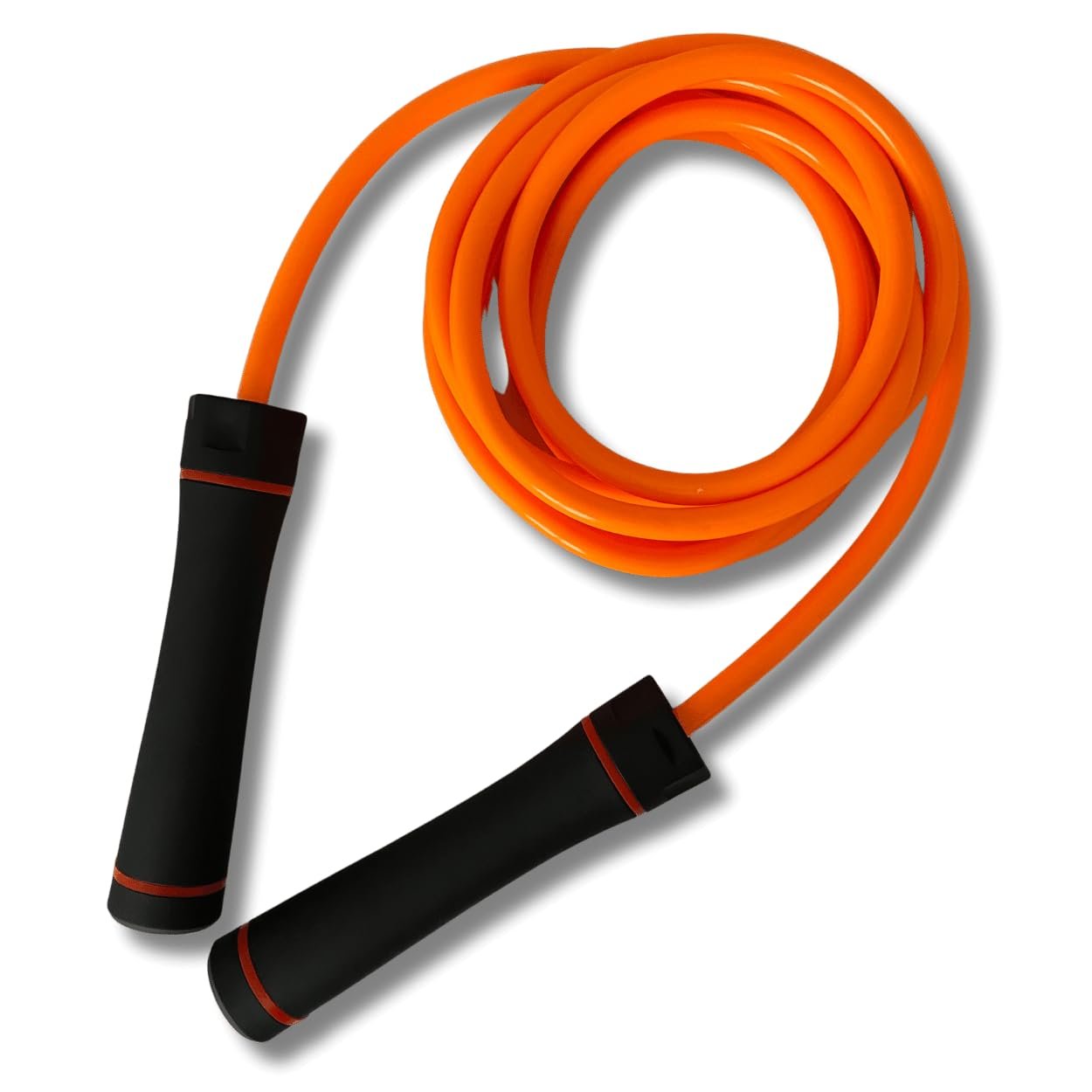 Cuerda de Salto Pesada Elevate Gravity - 3m, 10mm PVC - Aumenta Musculatura, Cardio y Fuerza - Rodamientos Suaves - Ideal para Interiores/Exteriores y Pérdida de Peso (Naranja Aspiration)