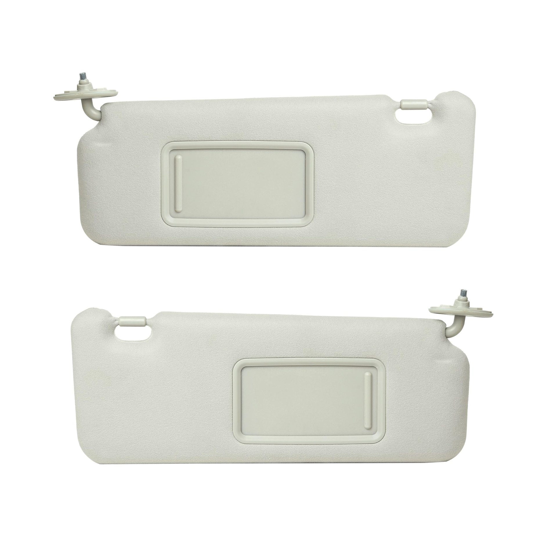 FITIPICI Juego de 1 Visera Izquierda y 1 Visera Derecha del Lado del Pasajero Compatible con Toyota Scion TC 2005-2010 Sustituye# 74320-21210-B2,74310-21130-B1 Gris (Un Par)