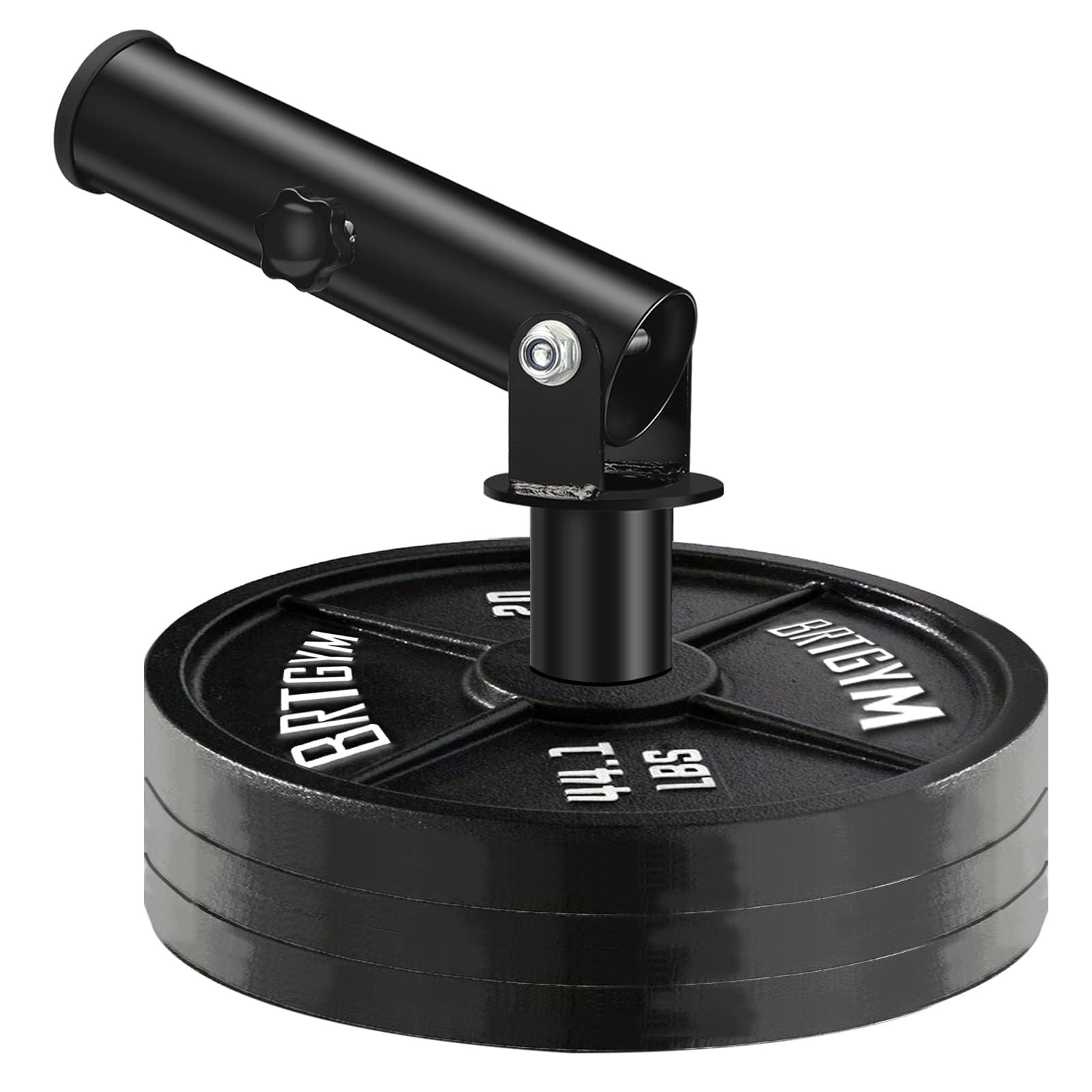 BRTGYM Accesorio de Barra en T para Remo, para Barras Olímpicas de 2", Acero Resistente, 360� Giratoria, Equipo de Gimnasio en Casa