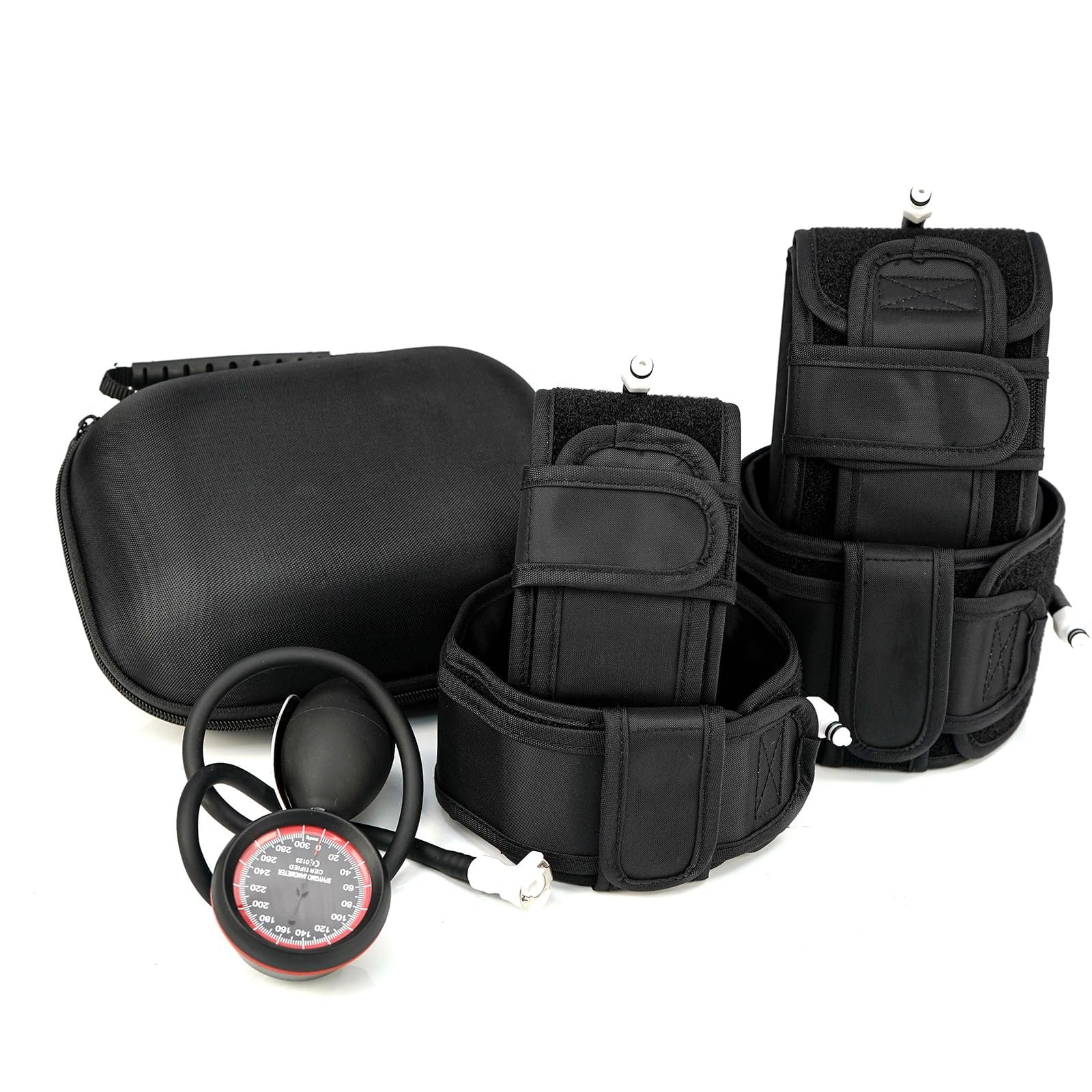 Sistema de Entrenamiento BFR con Bandas de Restricción del Flujo Sanguíneo para Brazo Completo?Miembros Superiores e Inferiorespara Resultados Sólidos (Conjunto Completo), negro