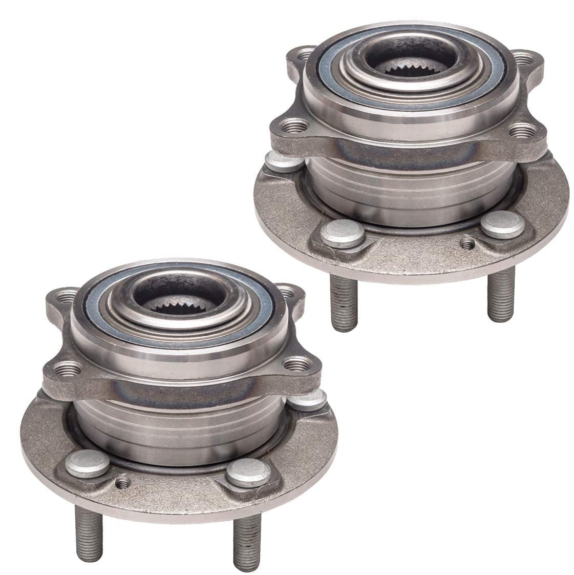 KEYOOG 2Pcs 513266 (5 Lug) Conjunto de Cubo y Cojinete de Rueda Delantera Compatible Con 2007-2014 Hy-undai Santa Fe [13-14 Santa Fe XL/Santa Fe Sport ] 07-12 Veracruz [2011-2015 K-ia Sorento ] 513256