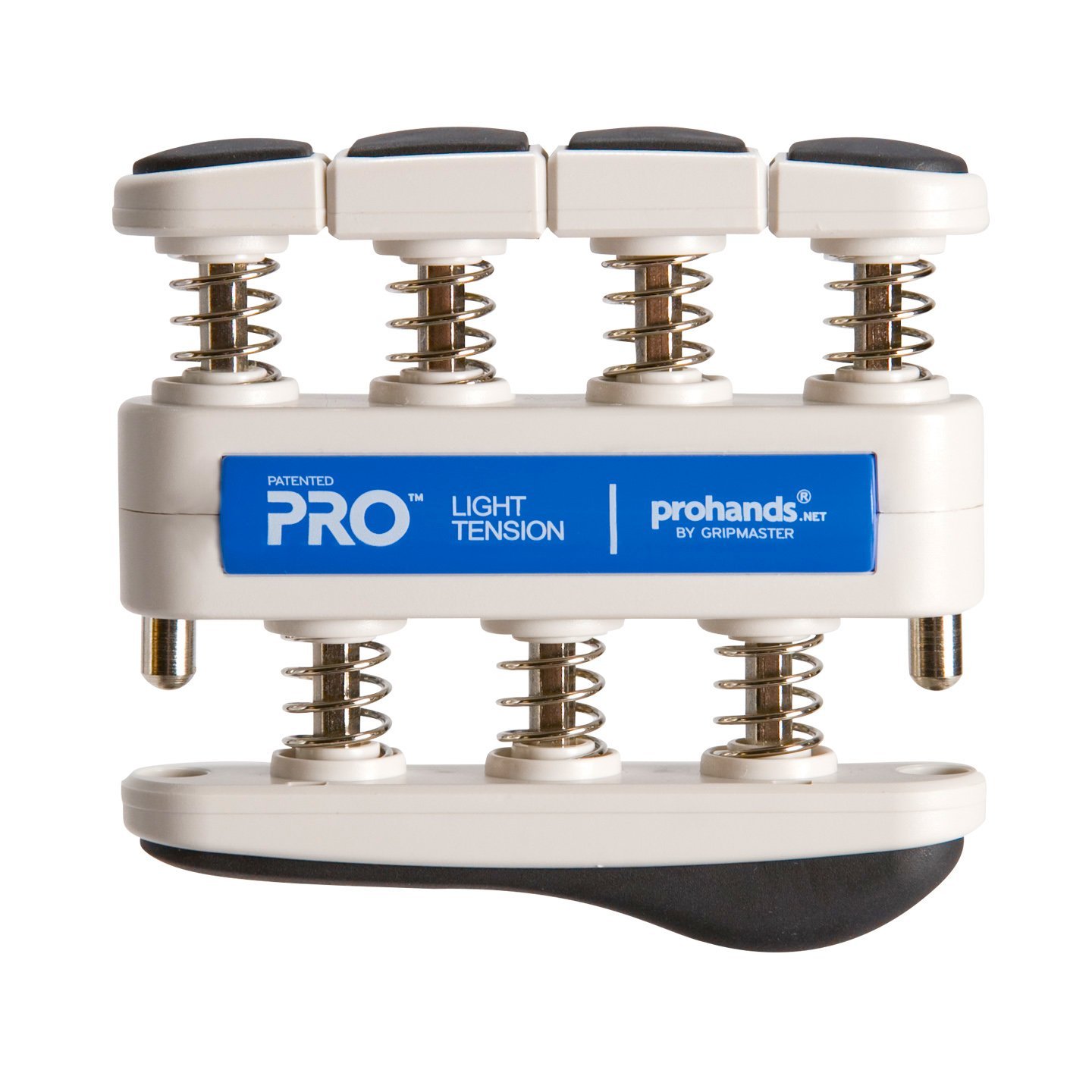 Prohands PRO Hand Exerciser, Ejercitador de Dedos (Fortalecedor de Agarre de Mano), Muelle-Cargado, Sistema de Pistón de Dedos, Aísle y Ejercite Cada Dedo, (5 lb de Tensión Ligera, Azul - Pro)