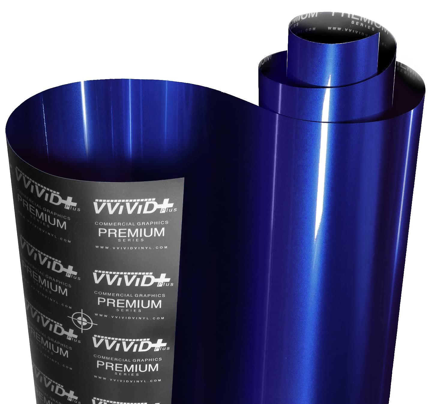 VViViD+ Ultra Gloss Neptune Pearl Blue 3ft x 5ft Vinyl Car Wrap Premium Paint Replacement Film Roll with Nano Air Release, Stretchable Cap Liner, Self Adhesive, Indoor Outdoor