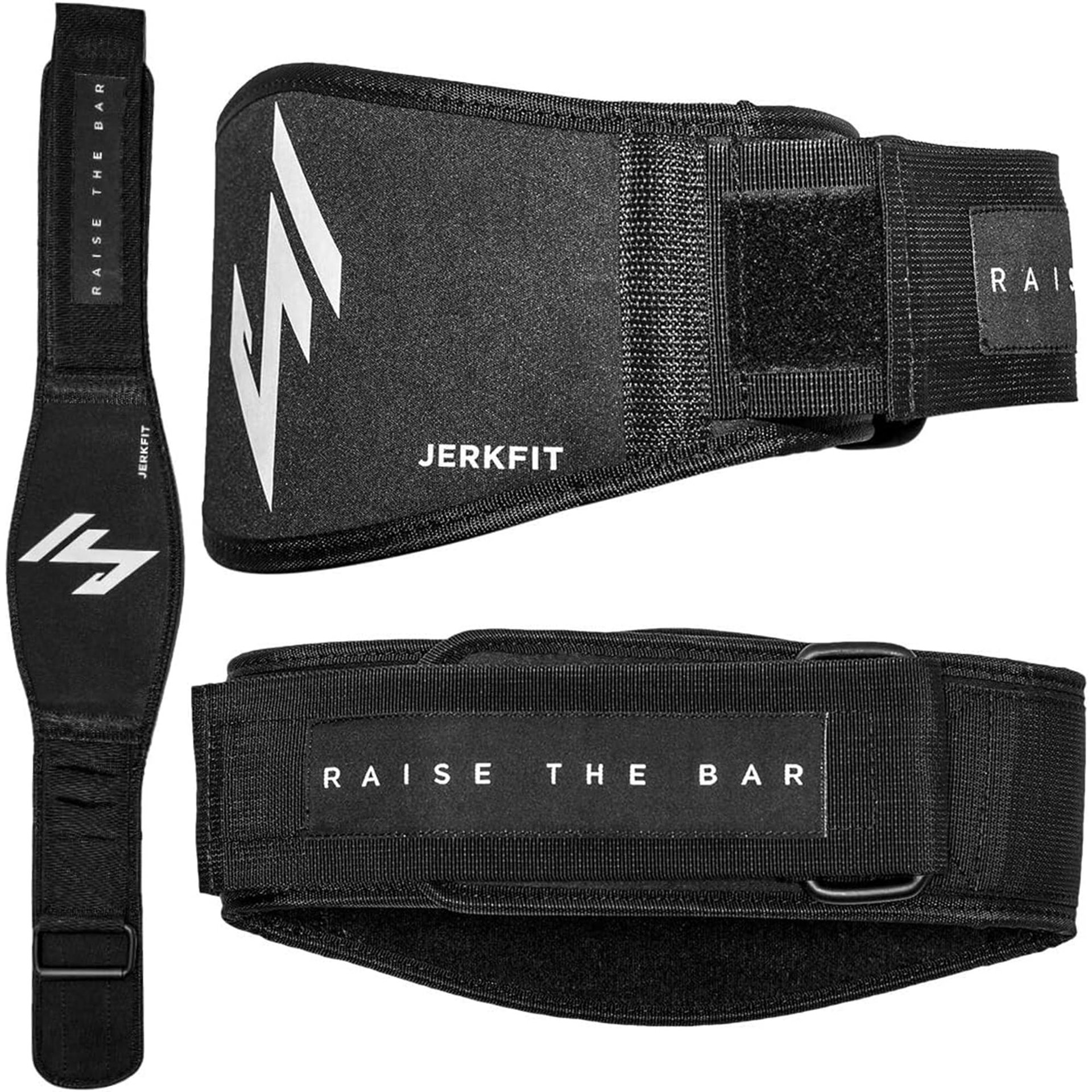 Cinturón de Levantamiento de Pesas Jerkfit RTB - Grande (36"-39"), Cinturón de Neopreno para Hombres y Mujeres - Cinturón de Gimnasio de Alta Resistencia - Cinturón de Levantamiento para Powerlifting, Sentadillas, Entrenamiento de Fuerza, Culturismo