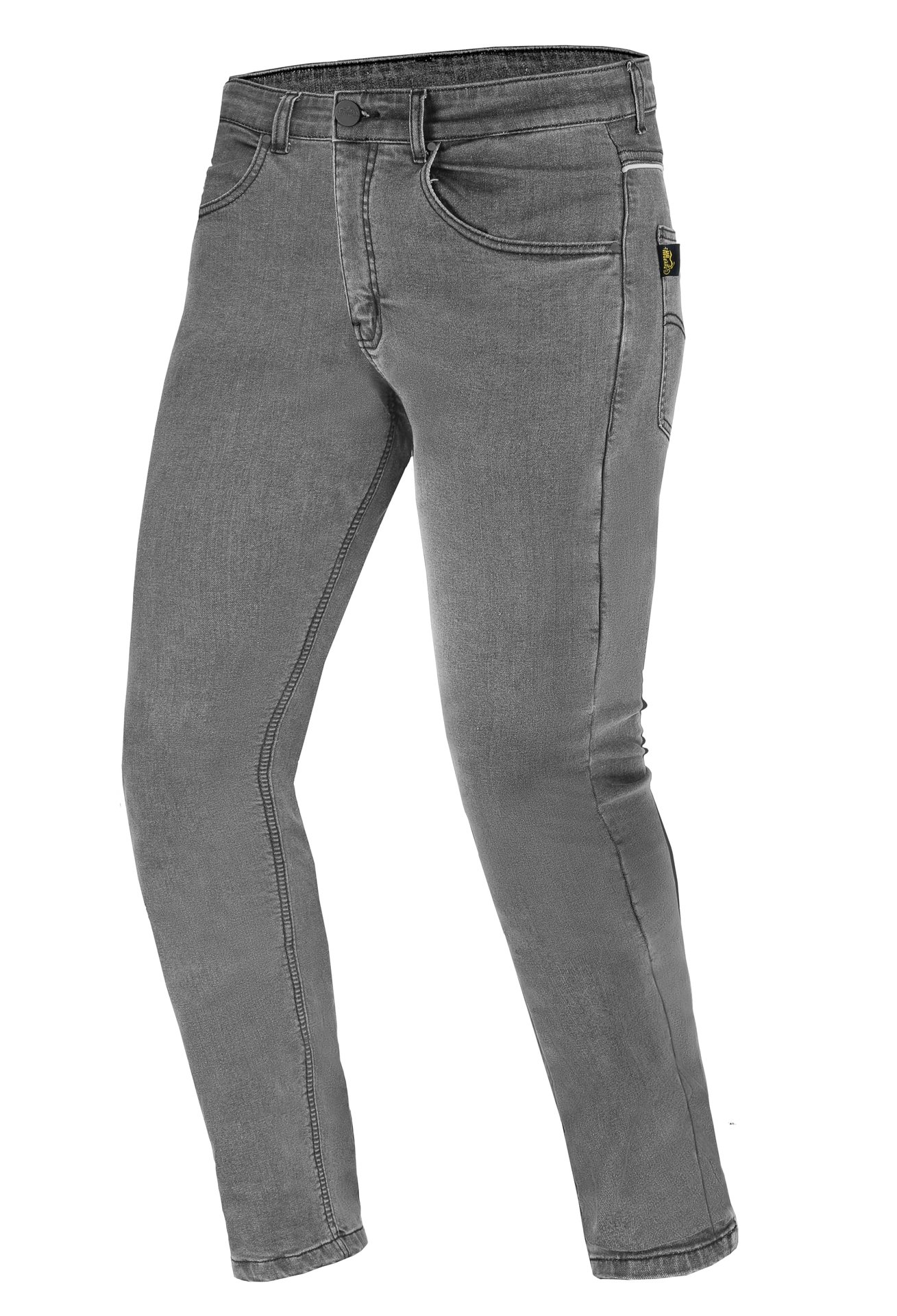 Pantalones de Moto HPGEARZ Dry Stone para Hombre Forrados con Fibra de Aramida Twaron - Pantalones de Moto Reforzados, Protectores de Rodilla y Caderas CE (Gris Piedra, 40x34)