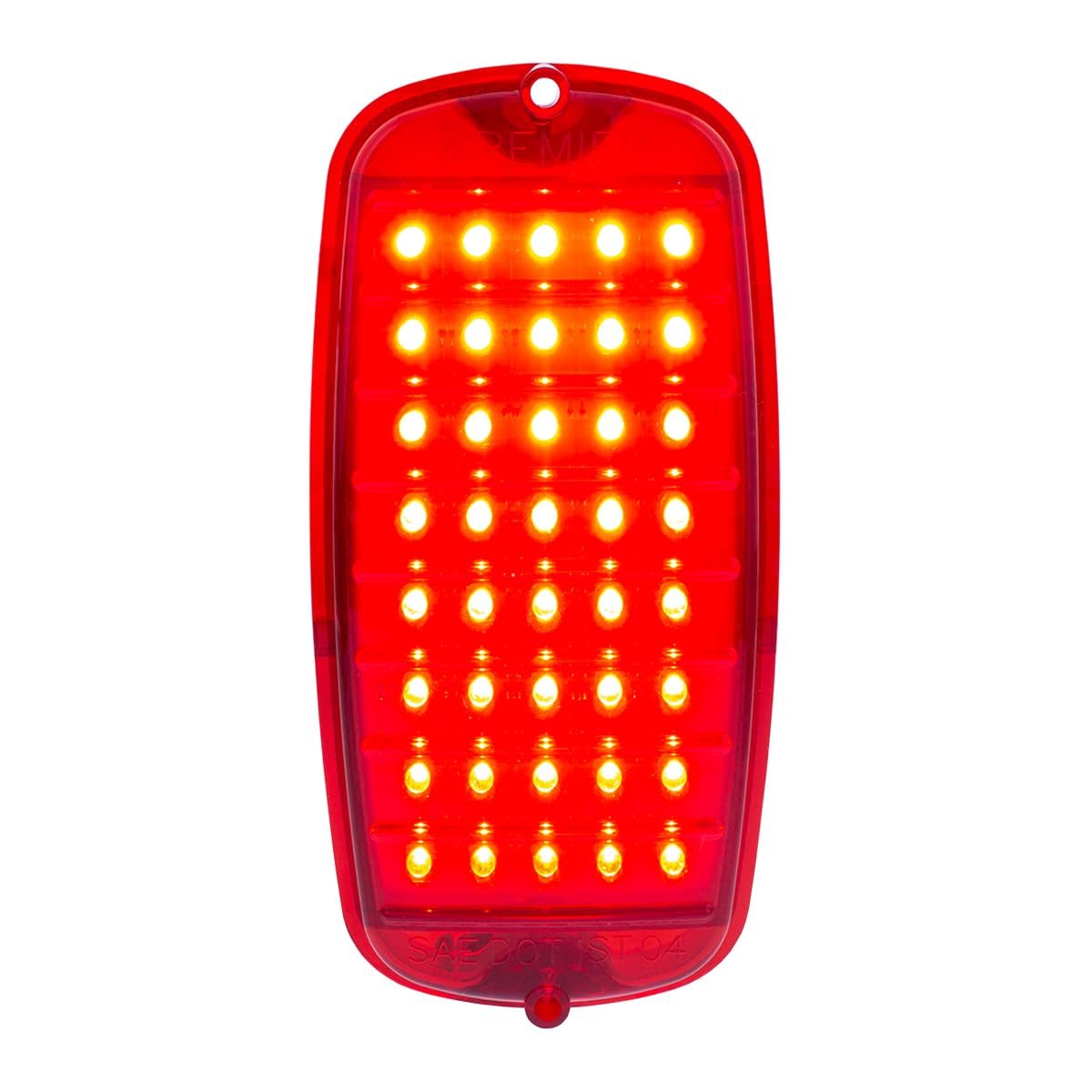 United Pacific CTL6066FSLED Super Bright 40 LED Tail Light para Camionetas Chevy & GMC 1960-66, Inyección Moldeada, Recubierta de Epoxy, Conector 1157 - 1 Unidad