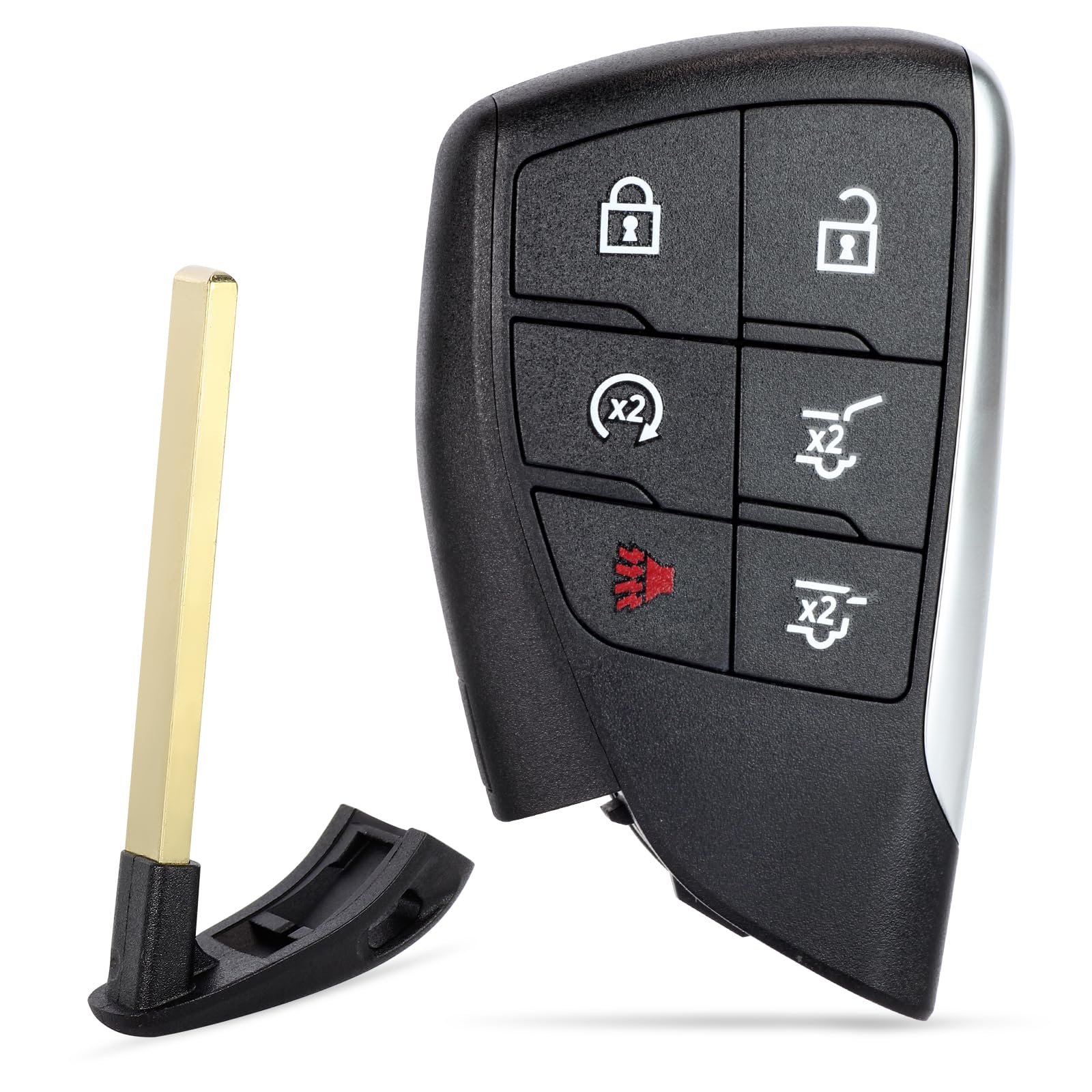 Control remoto inteligente de proximidad con entrada sin llave de 6 botones para llave de coche Yewong para Chevy Chevrolet Suburban Tahoe 2021-2022 YG0G21TB2 434MHz 49Chip