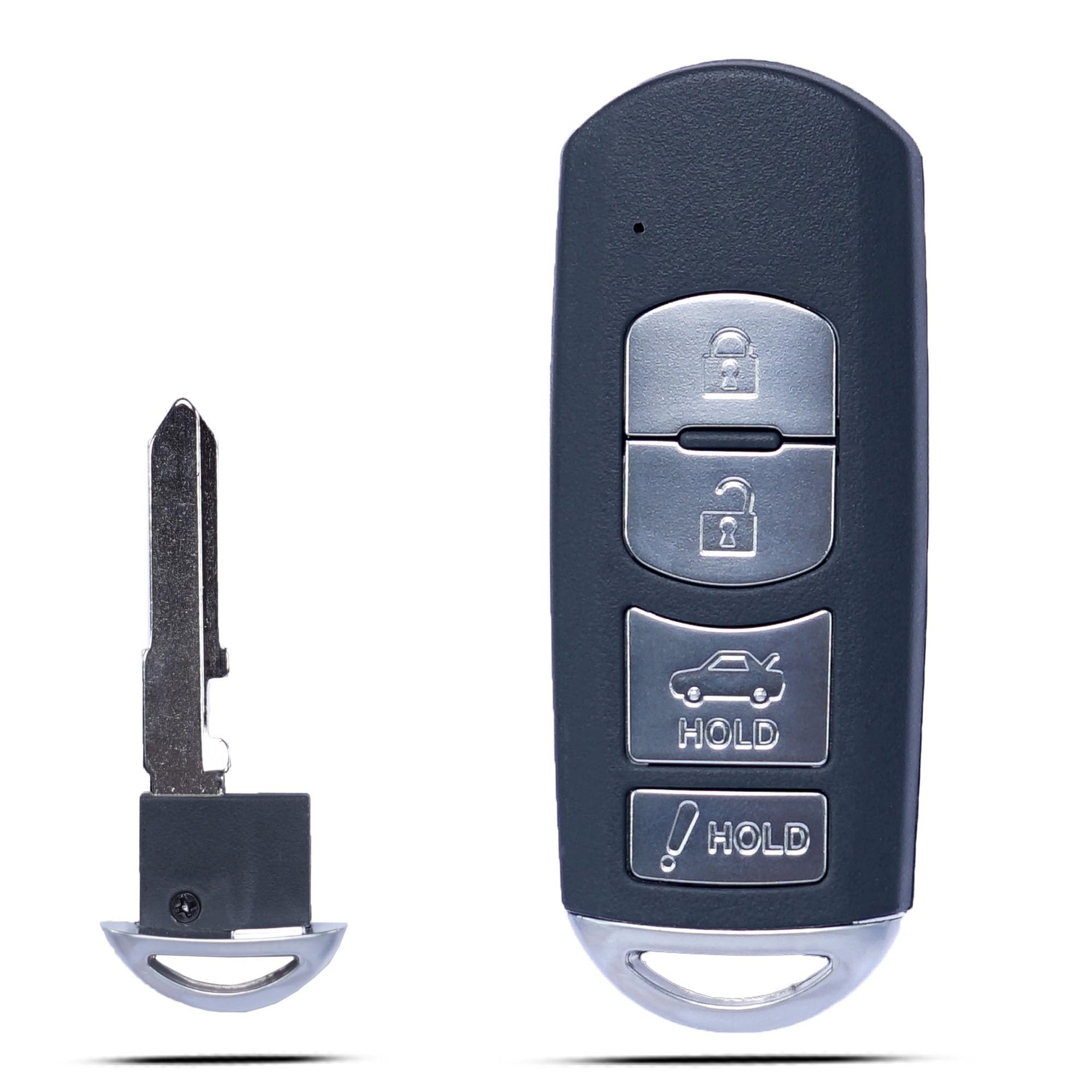 Mando a distancia inteligente para llave de coche de reemplazo MechanMagic compatible con Mazda 3 Mazda 6 2014 2015 2016 2017 2018 / MX-5 Miata 2016-2019 control remoto de entrada sin llave WAZSKE13D01 IC: SKE13D-01 662F-SKE13D01 315MHz Chip ID49