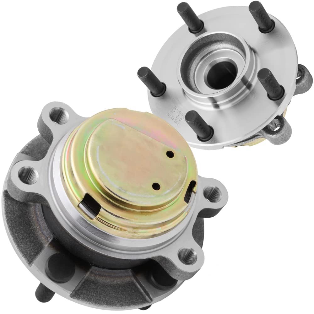 [Paquete de 2] HA590376 - Ensamblaje del Cojinete del Cubo DELANTERO Compatible Con [Infiniti] EX35, EX37, FX35, FX37, G25, G35, G37, M35, M35H, M37, M45, M56, Q40, Q50, Q60, Q70, Q70L, QX50, QX70, Nissan 370Z [SOLO RWD]