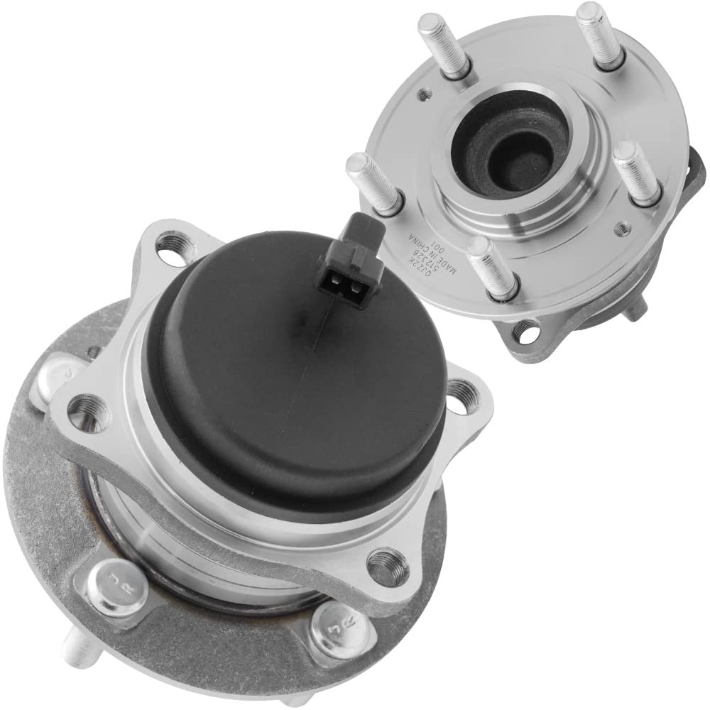 [Paquete de 2] 512326 - Ensamble de Cojinete de Cubo de Rueda TRASERA Compatible Con [SOLO FWD] [Hyundai] Santa Fe 2007-2020, Santa Fe Sport 2013-2018, Santa Fe XL 2013-2019, Veracruz 2007-2012, Sorento 2011-2015