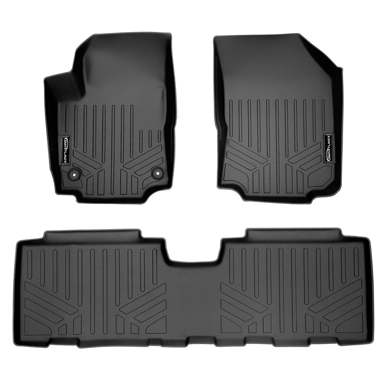 Juego de alfombras MAXLINER a medida para 2 filas color negro compatible con Chevrolet Equinox 2018-2022