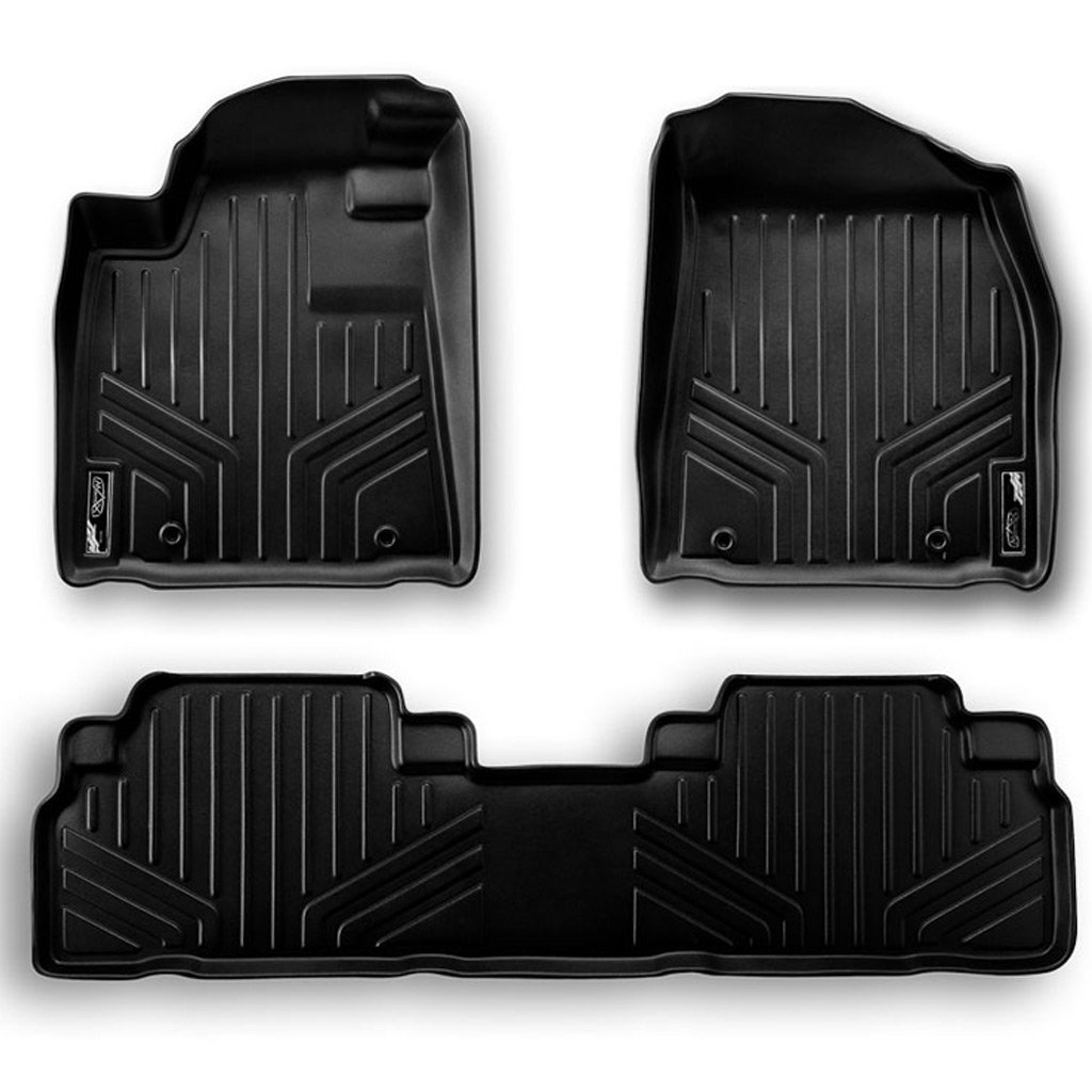 Juego de tapetes SMARTLINER a medida para 2 filas en color negro compatible con Nissan Murano 2019-2022