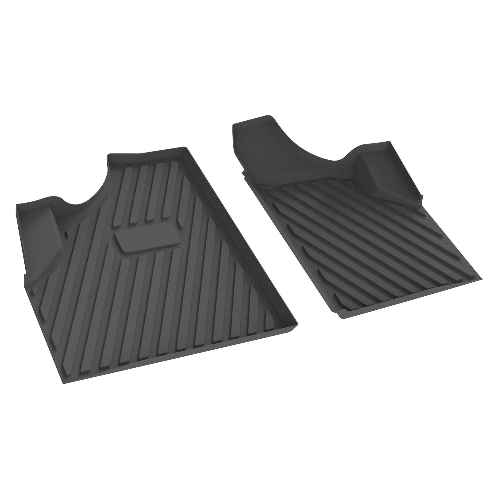Tapetes para piso KIWI MASTER Compatible con Can-Am Defender 2016-2024 Accesorios Alfombrillas de todo clima para la fila frontal de TPE Negras