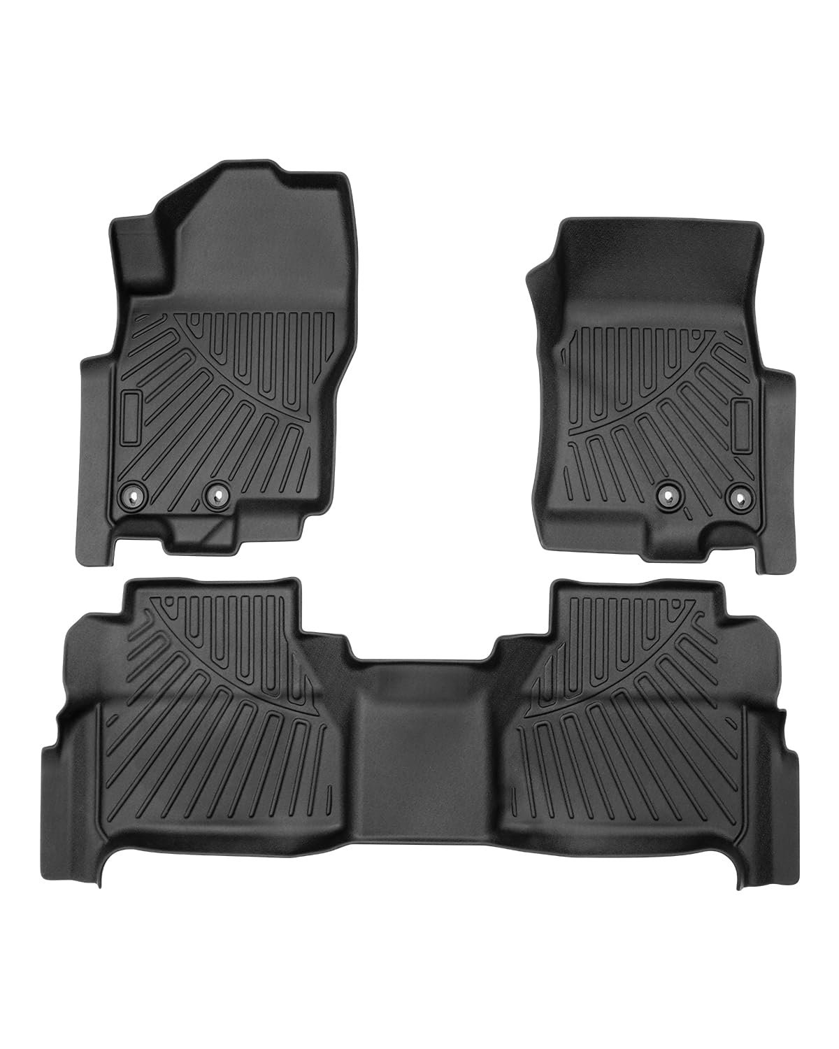 Tapetes para Pisos Compatible con Nissan Frontier 2022 2023 2024 Juego de Alfombrillas a Medida Accesorios Protectores de Pisos de Todos los Modelos TPE 3D Juegos de Alfombrillas para Automóviles para Todo Clima